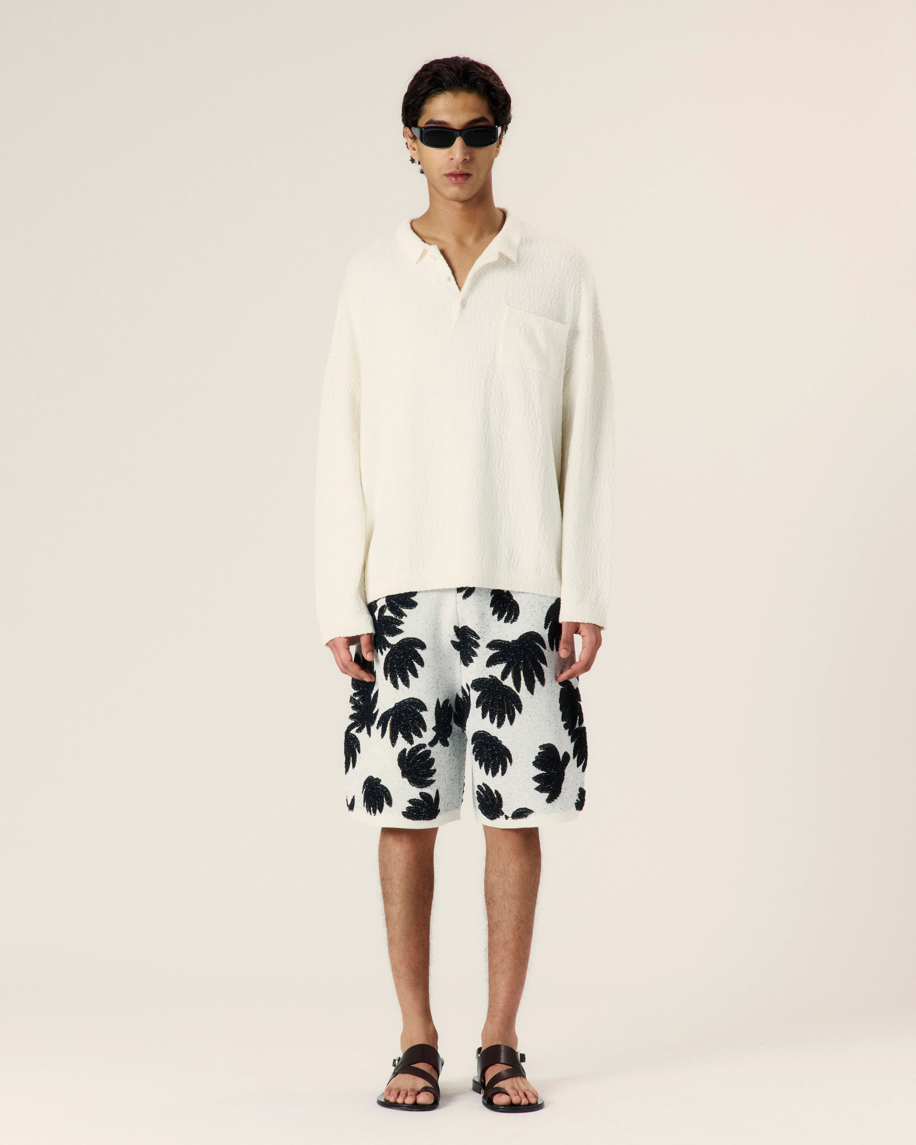 Boxy Polo Knit