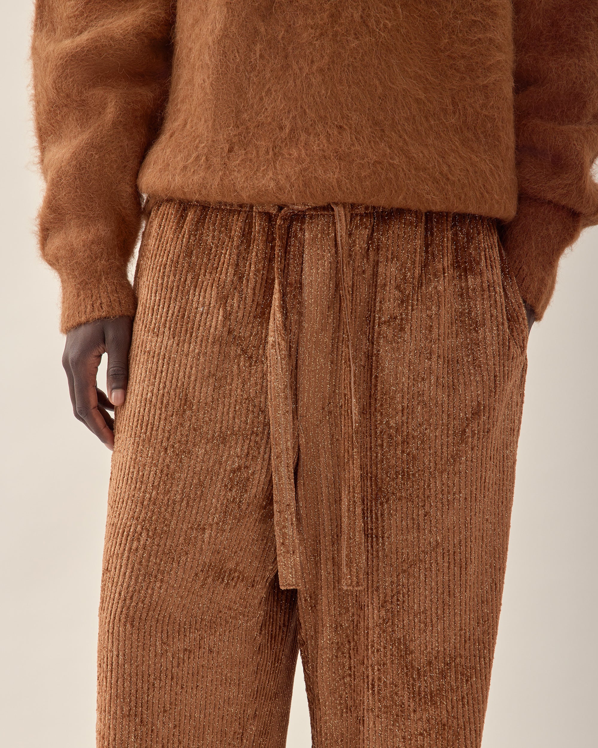 Burnt Orange Corduroy Trouser - Image 4