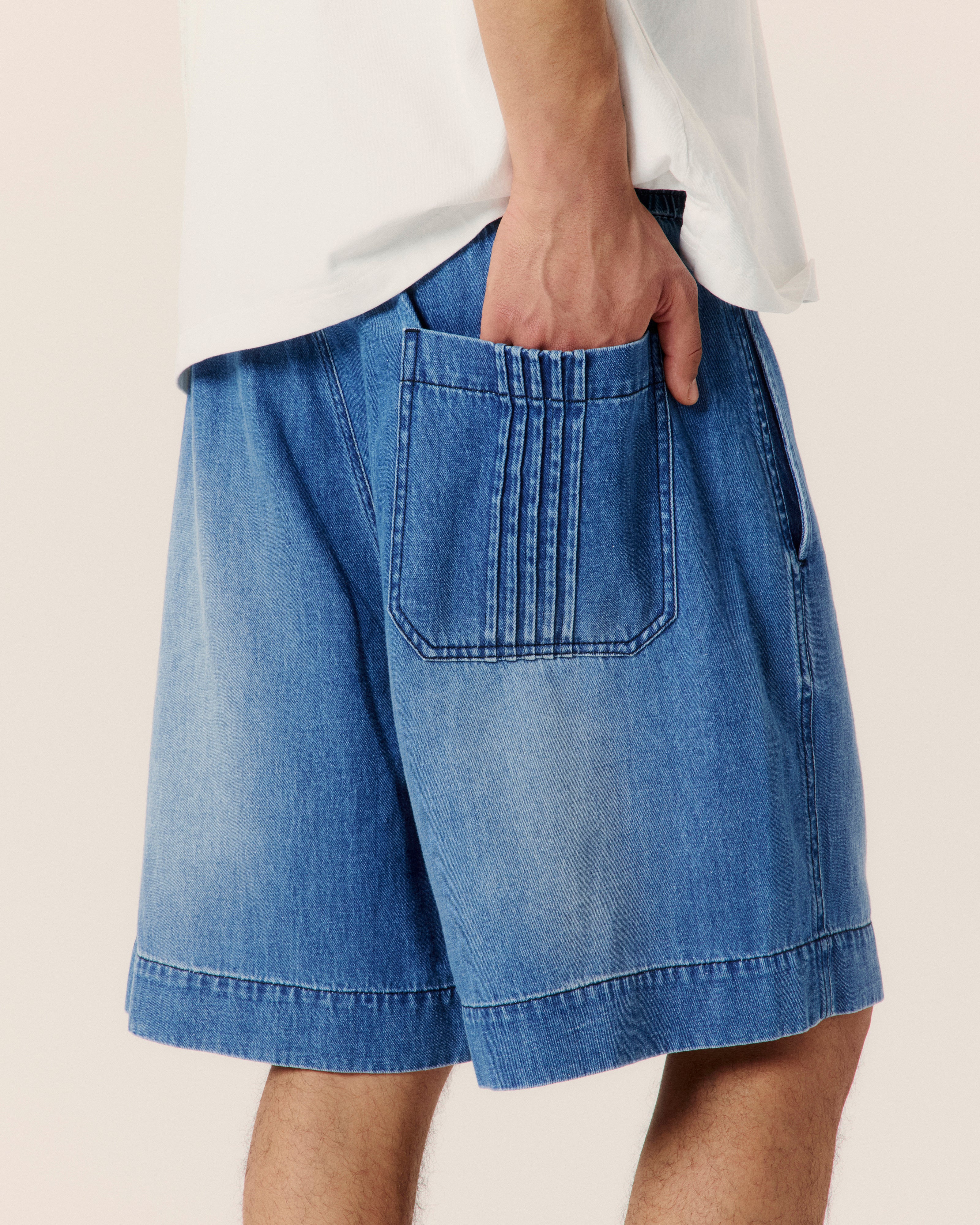 Cotton Hemp Denim Short - Image 4