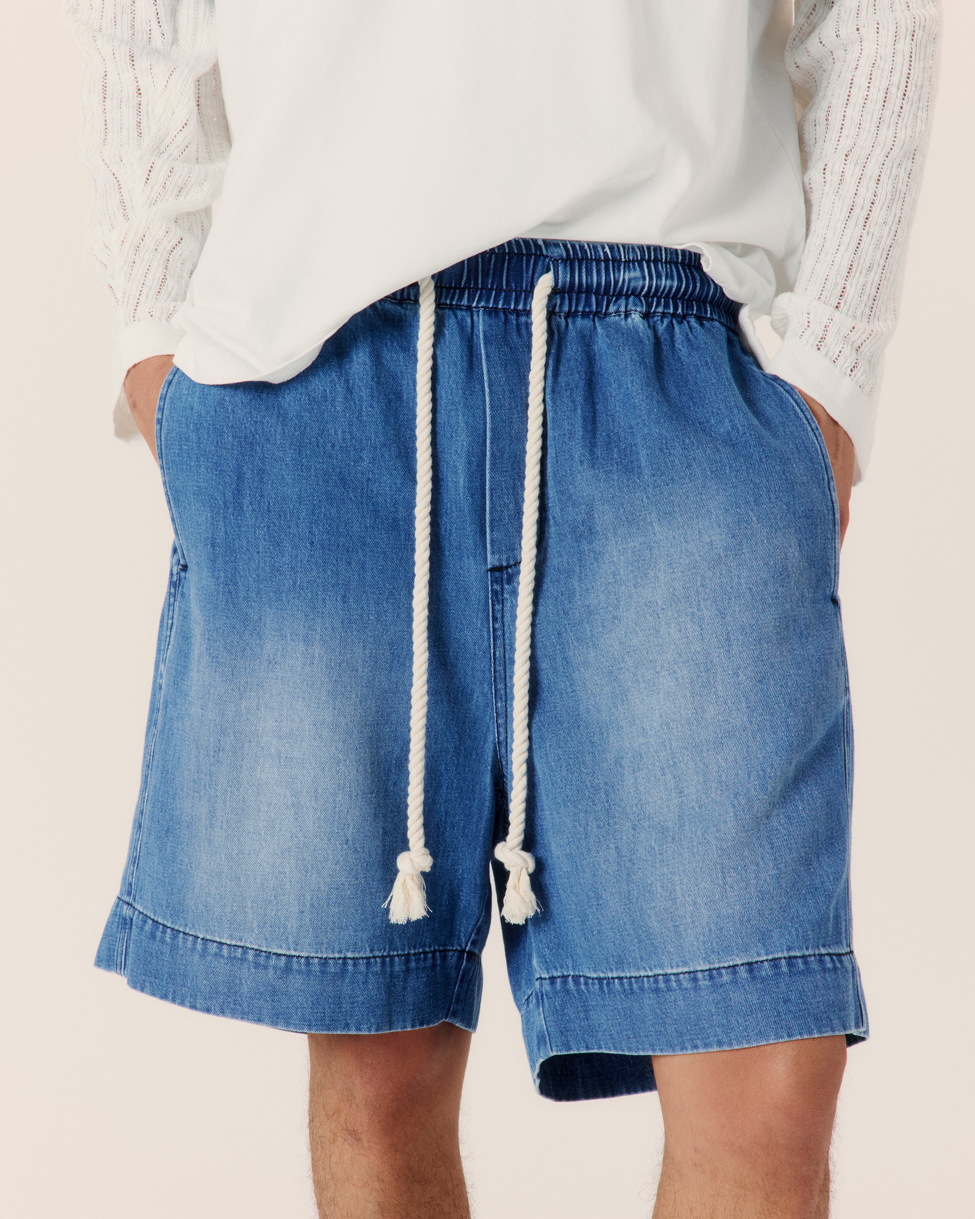 Cotton Hemp Denim Short - Image 5