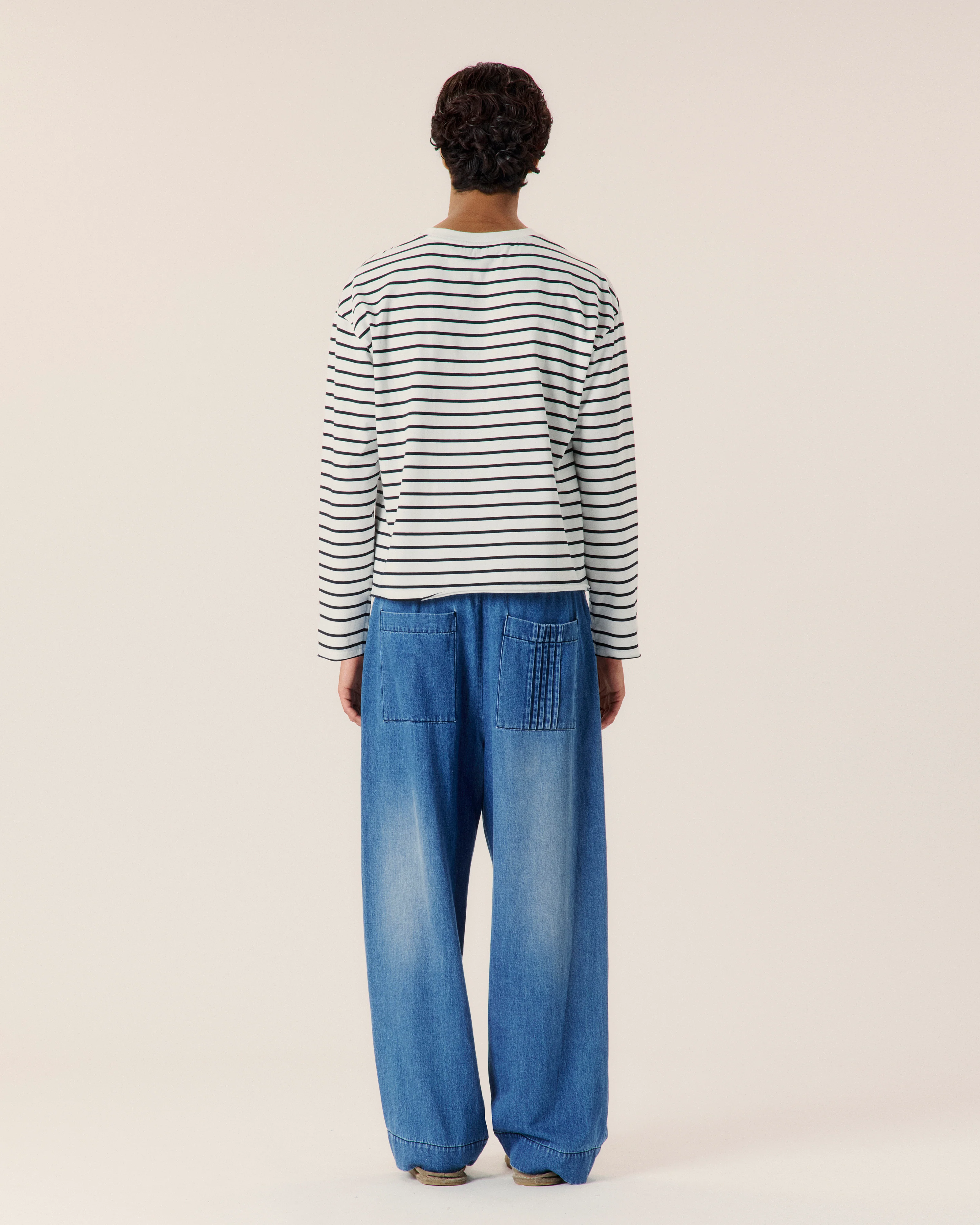 Cotton Hemp Denim Trouser - Image 3