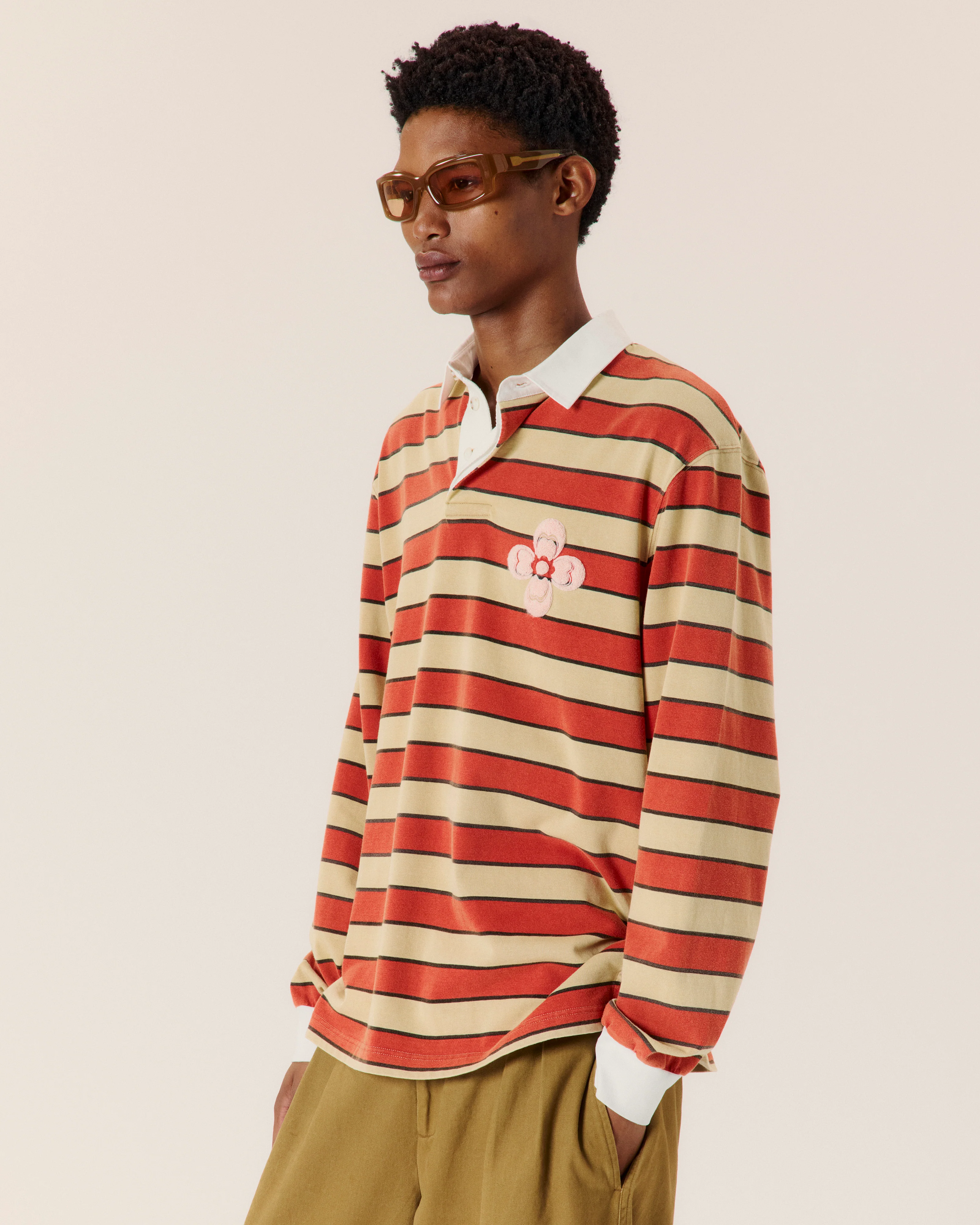 Embroidered Rugby Polo