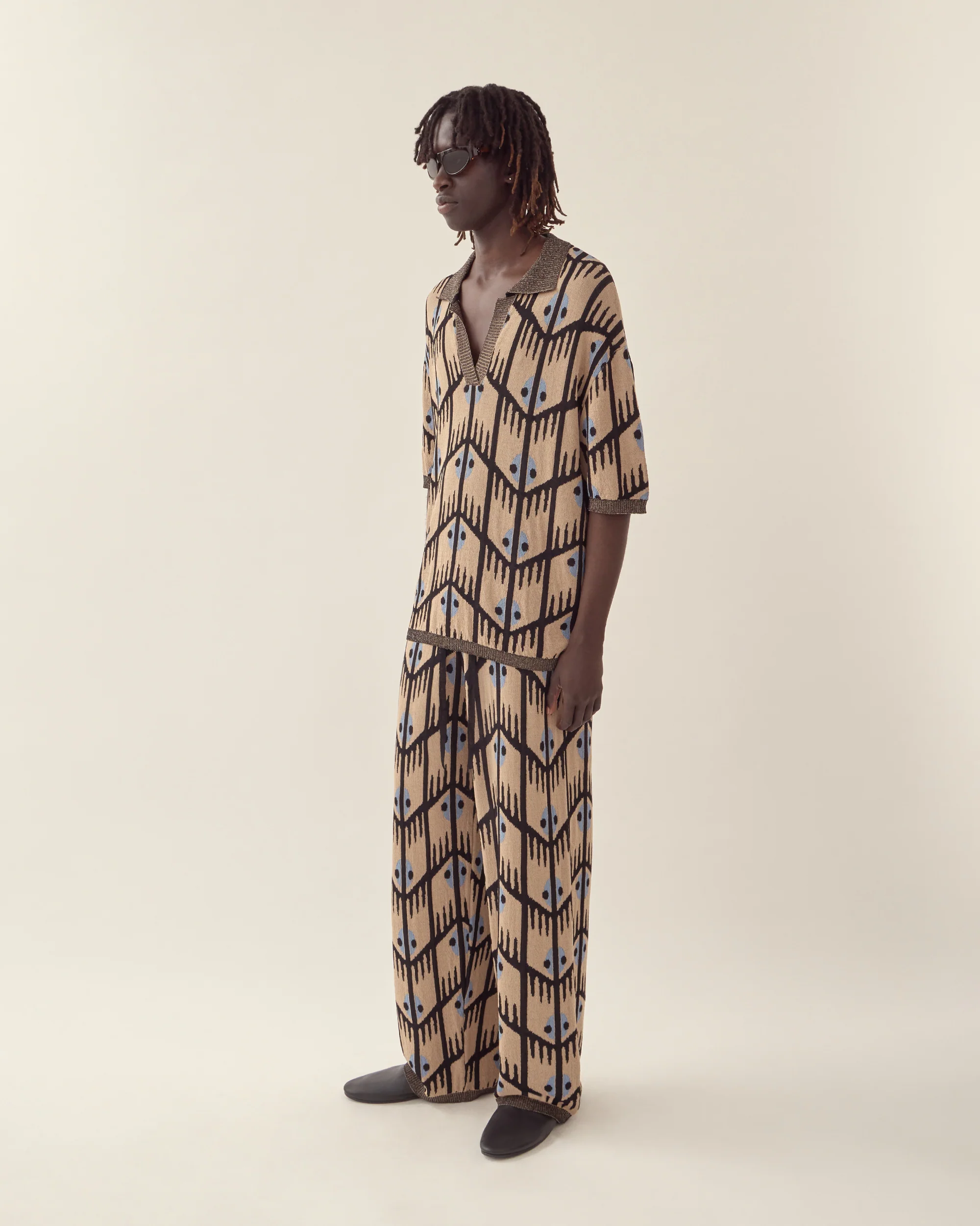Geometric Jacquard Trouser - Image 3