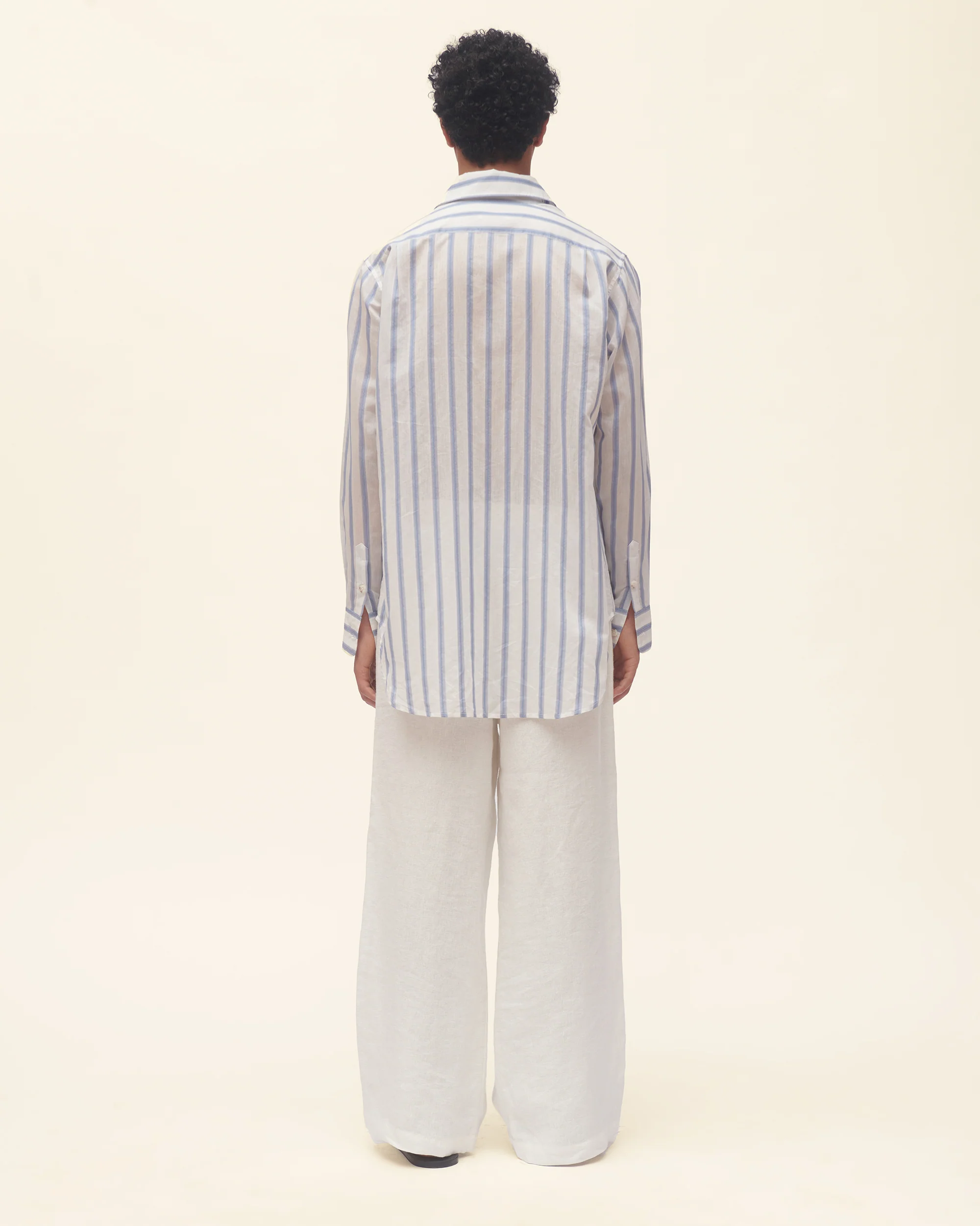 Gradient Stripe Oversized Shirt - Image 2