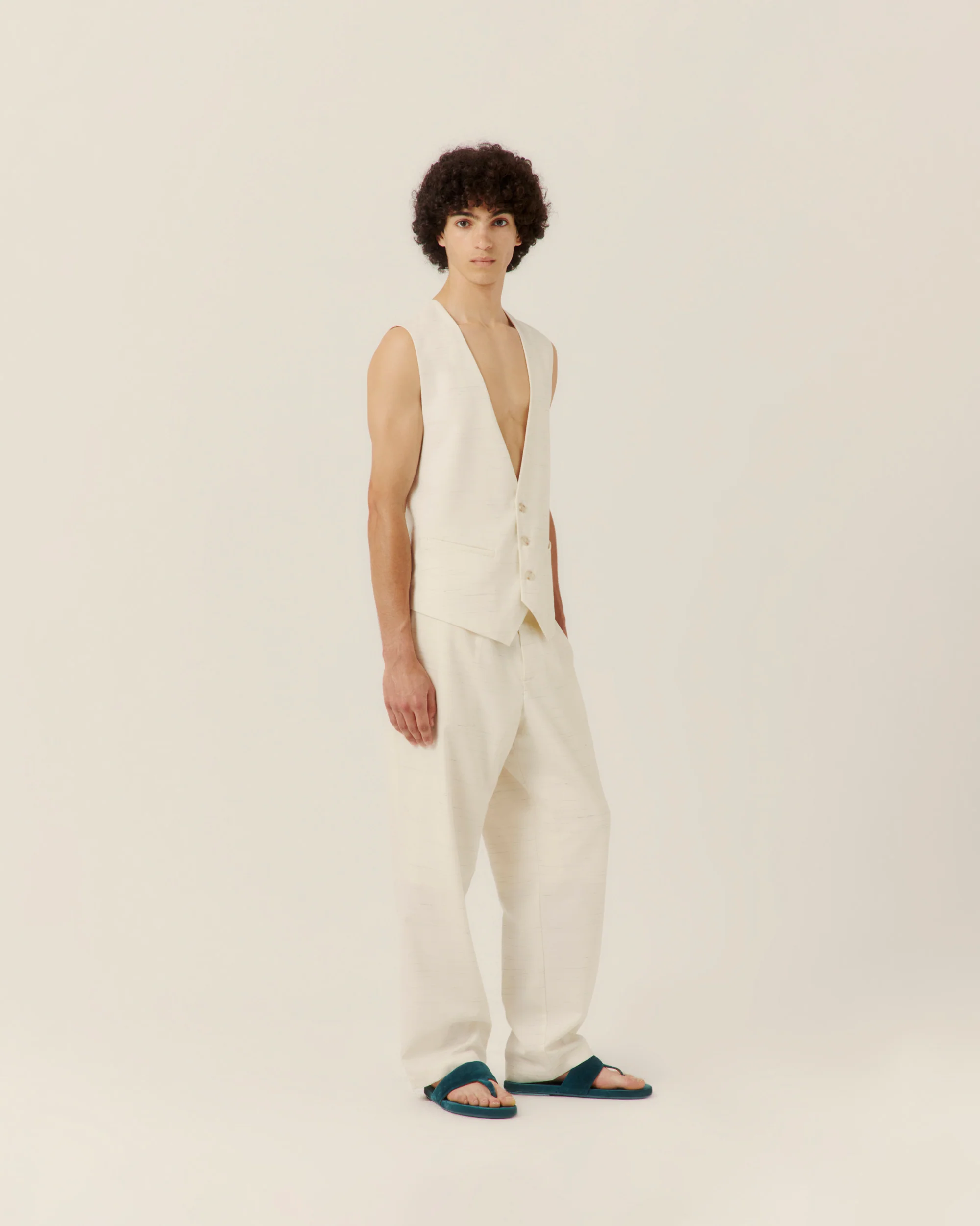 Heathered Tailored Trouser - Image 2