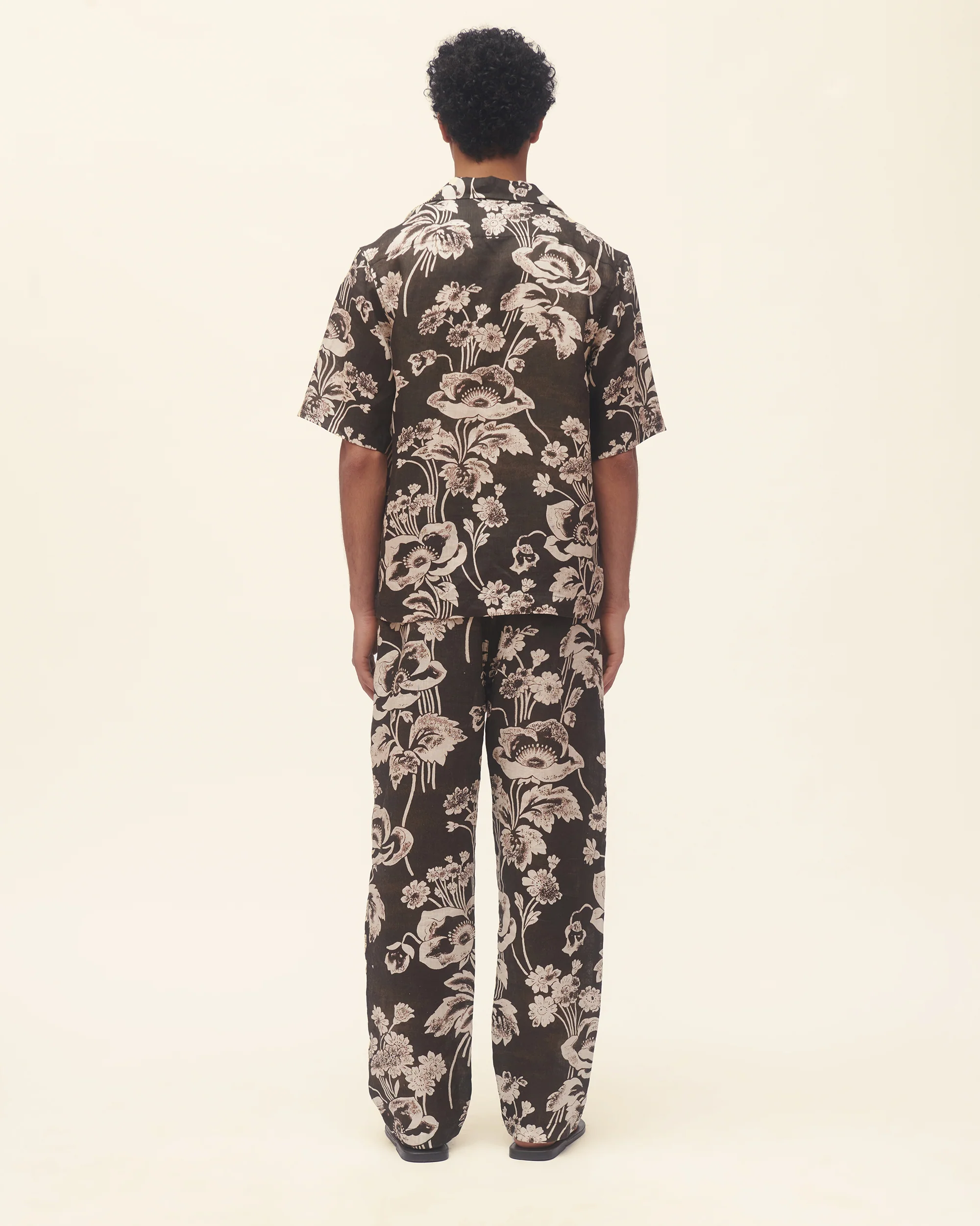 Linen Print Resort Trouser - Image 4
