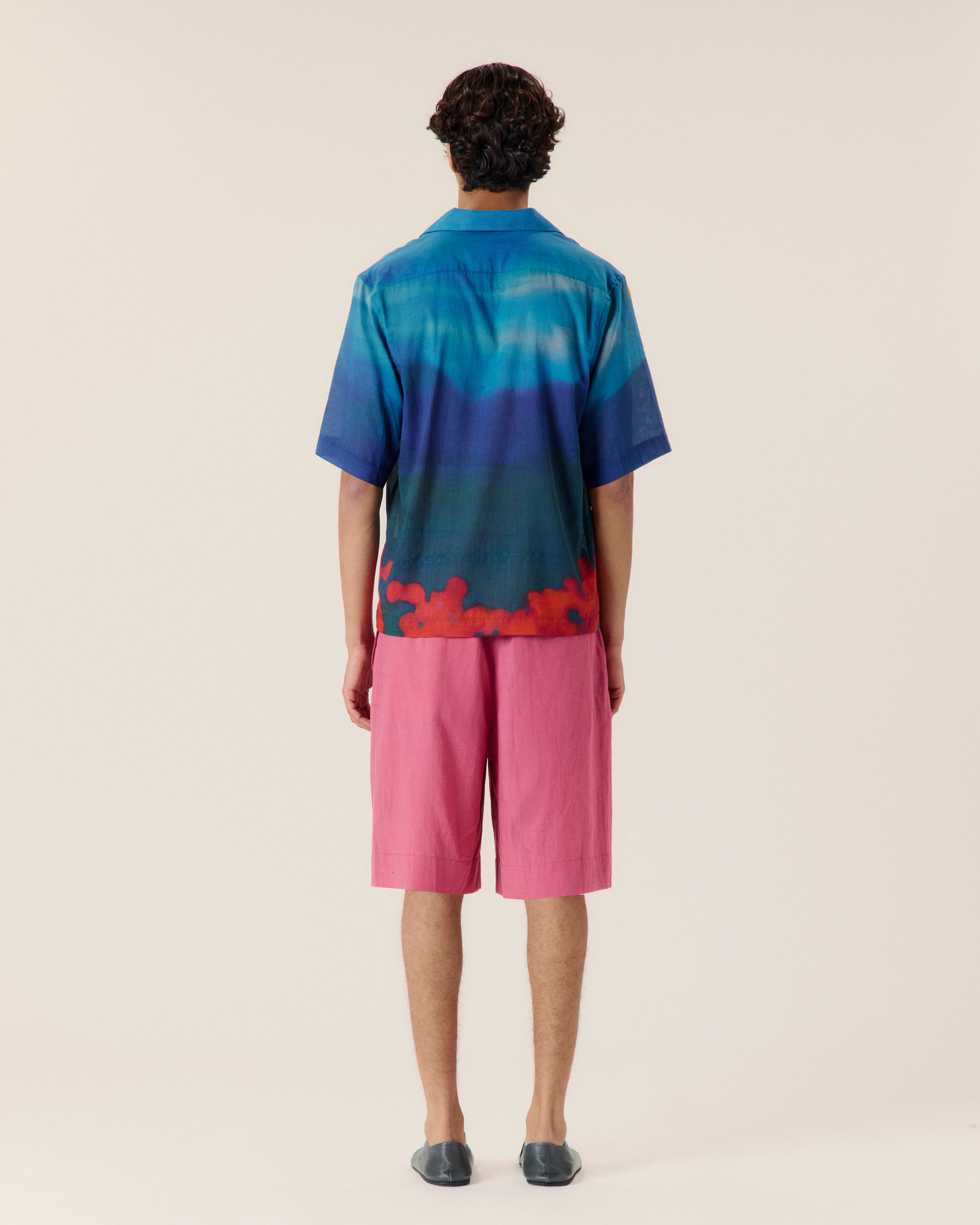 Midnight Horizon Camp Collar Shirt - Image 2