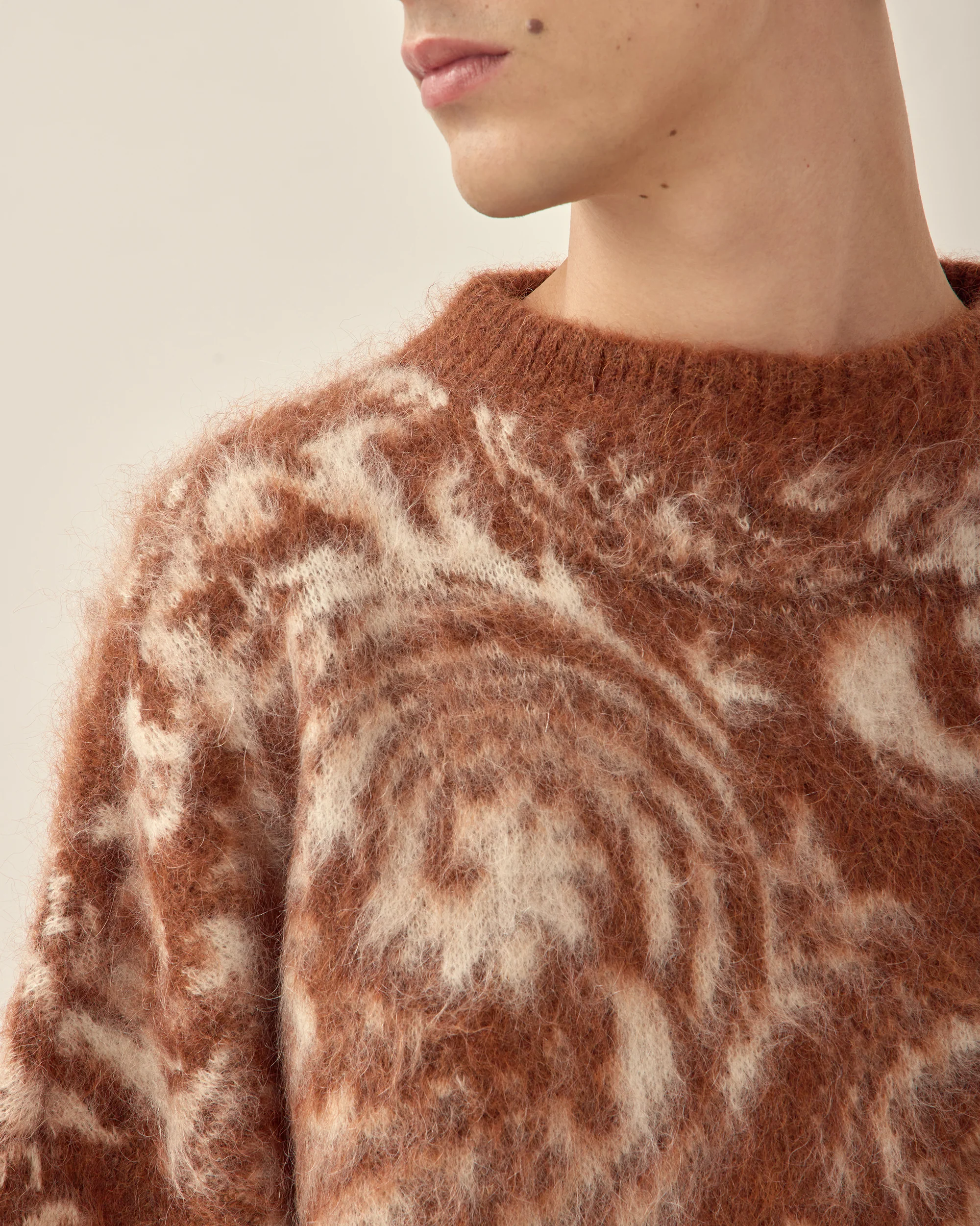 Mohair Paisley Jacquard Sweater - Image 4