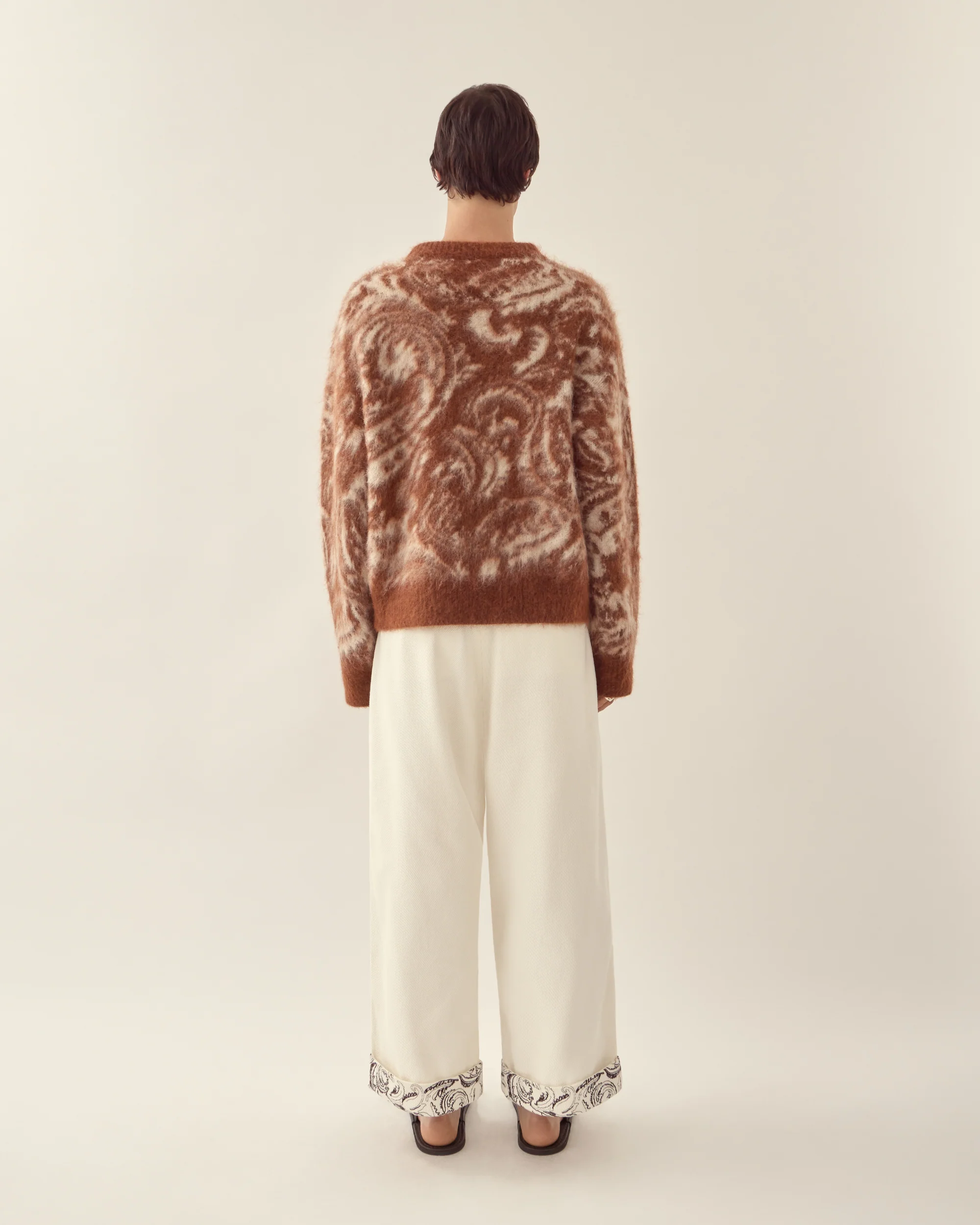 Mohair Paisley Jacquard Sweater - Image 5
