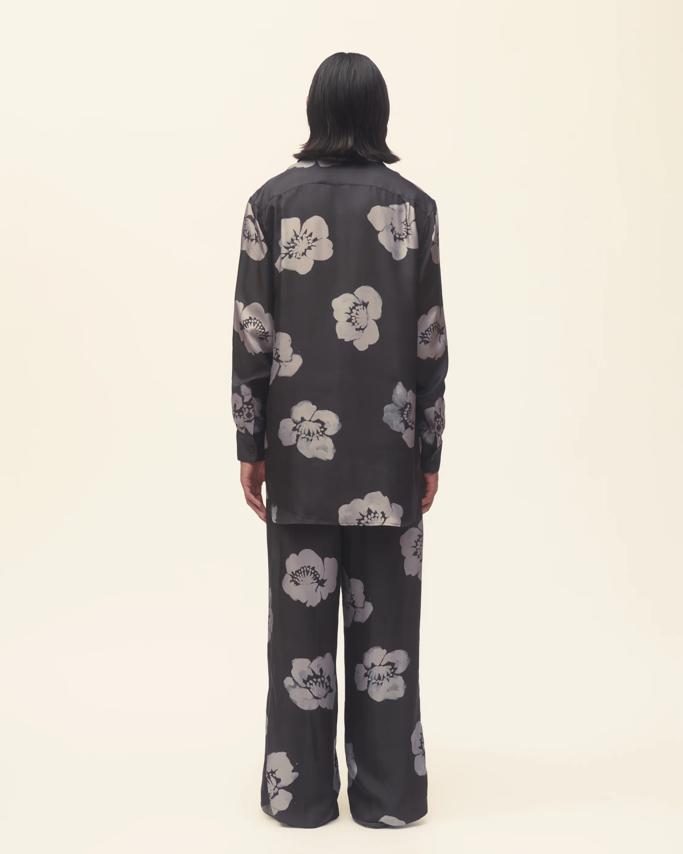 Painted Floral Wide Leg Trouser - Image 3