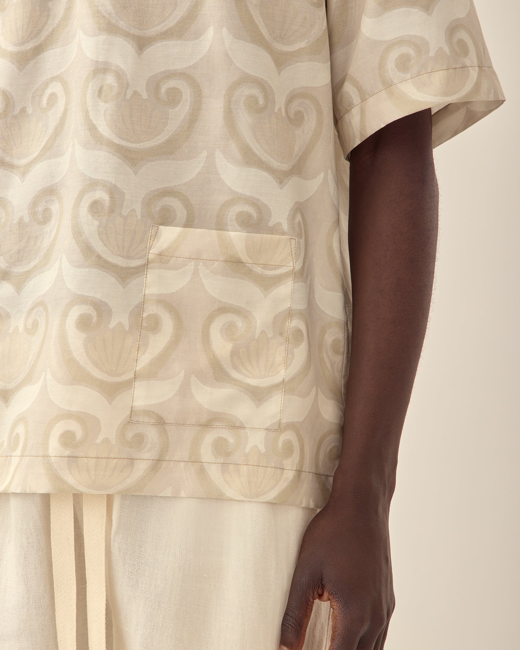 Painted Shell Nautical Silk Shirt - Image 2
