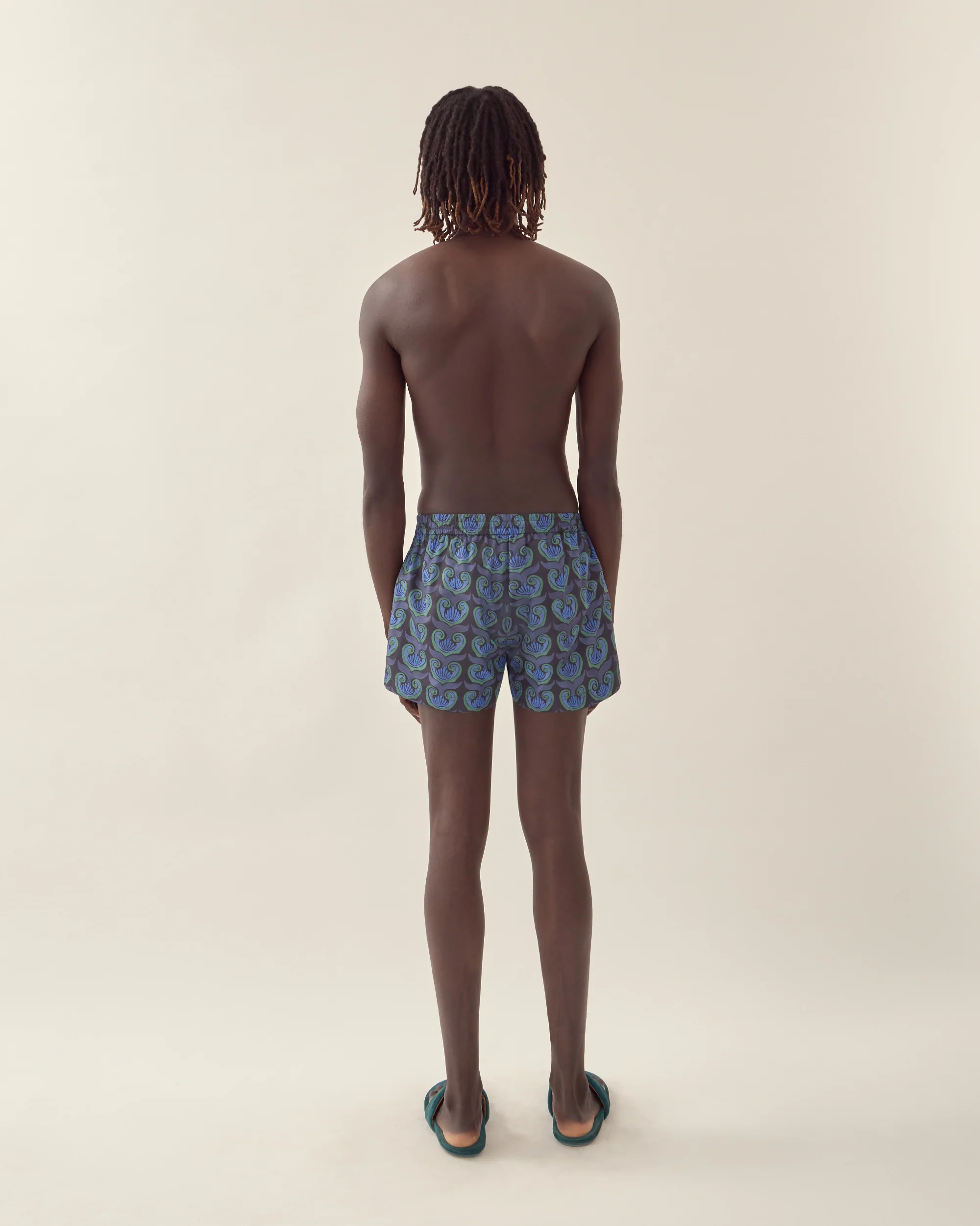 Painted Shell Print Short Swim Short - Image 3