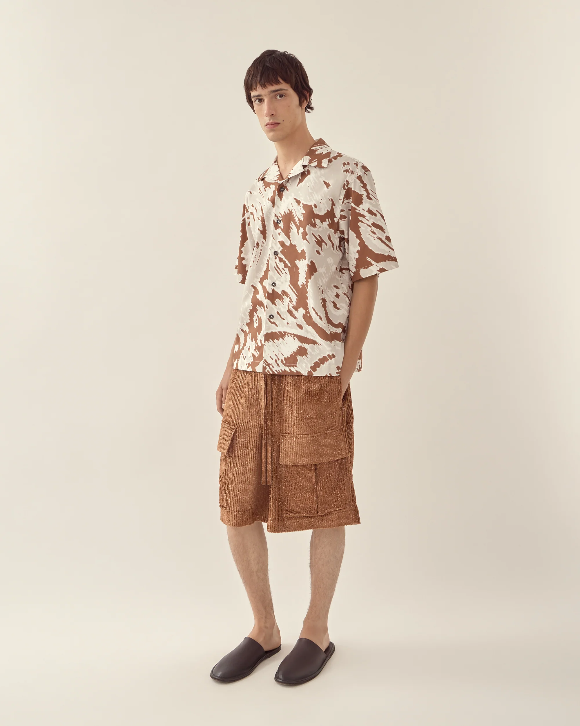 Paisley Linen Camp Collar Shirt - Image 2