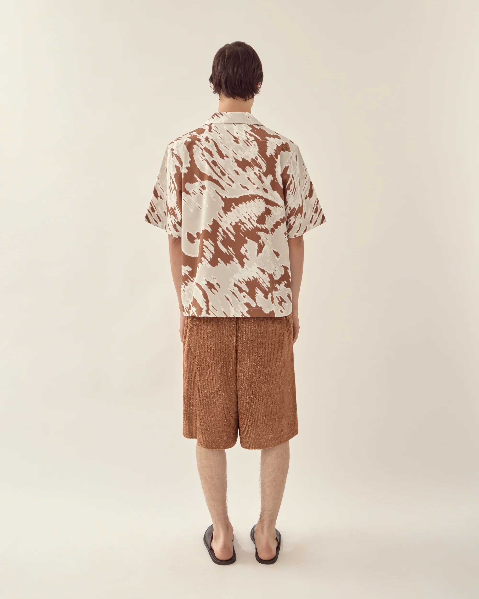 Paisley Linen Camp Collar Shirt - Image 3