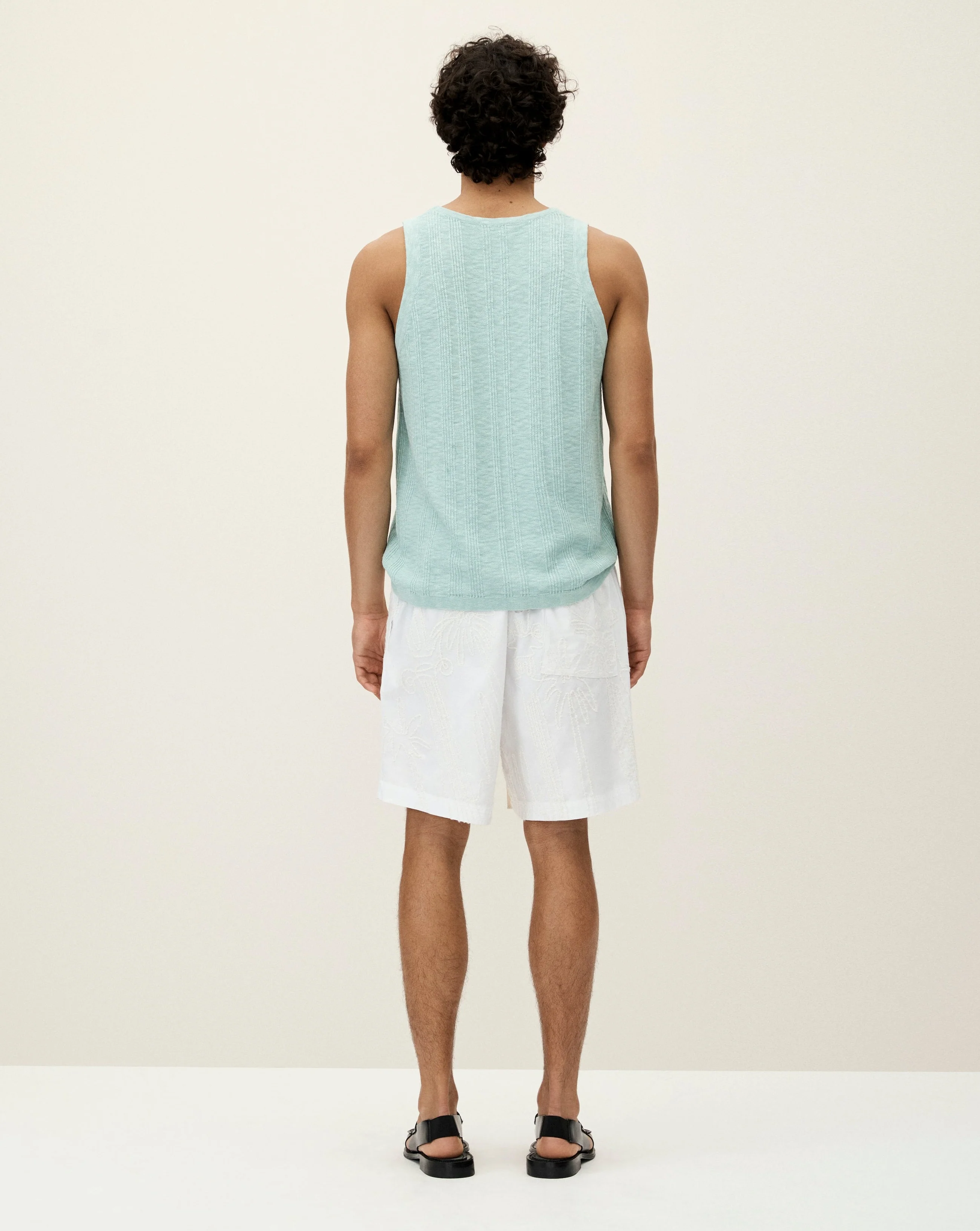 Palm Embroidered Shorts - Image 2