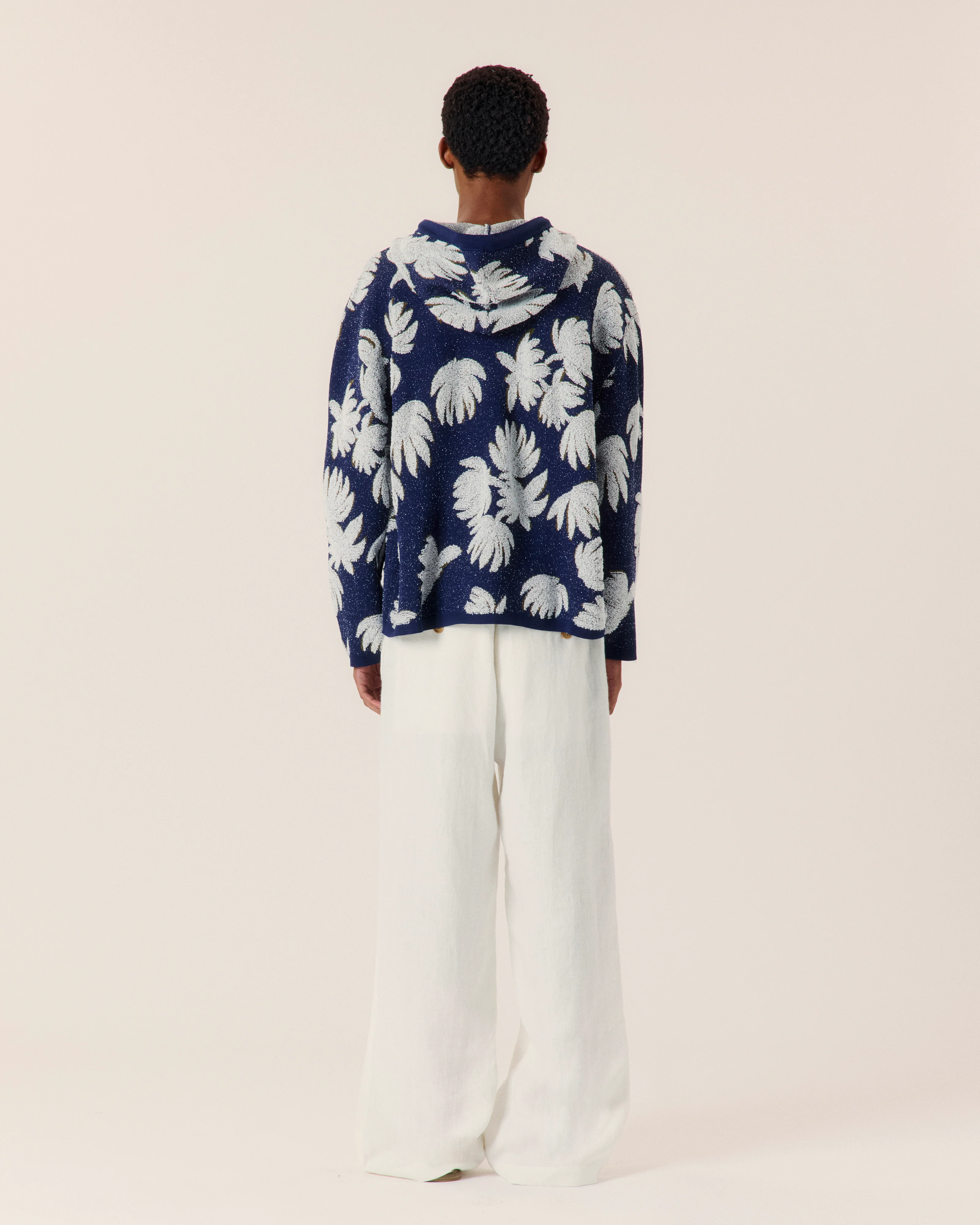 Palm Jacquard Hoodie - Image 2