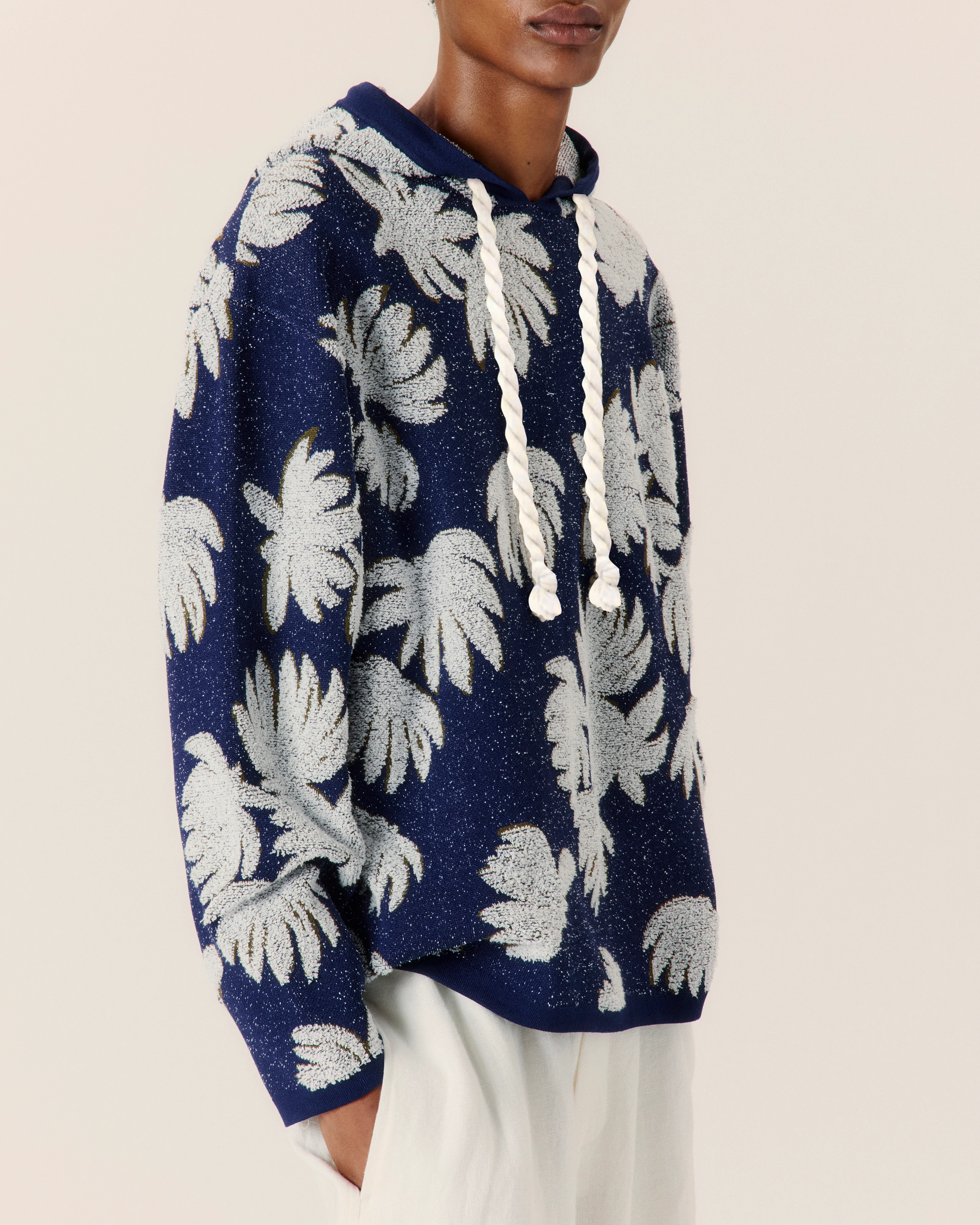 Palm Jacquard Hoodie - Image 4