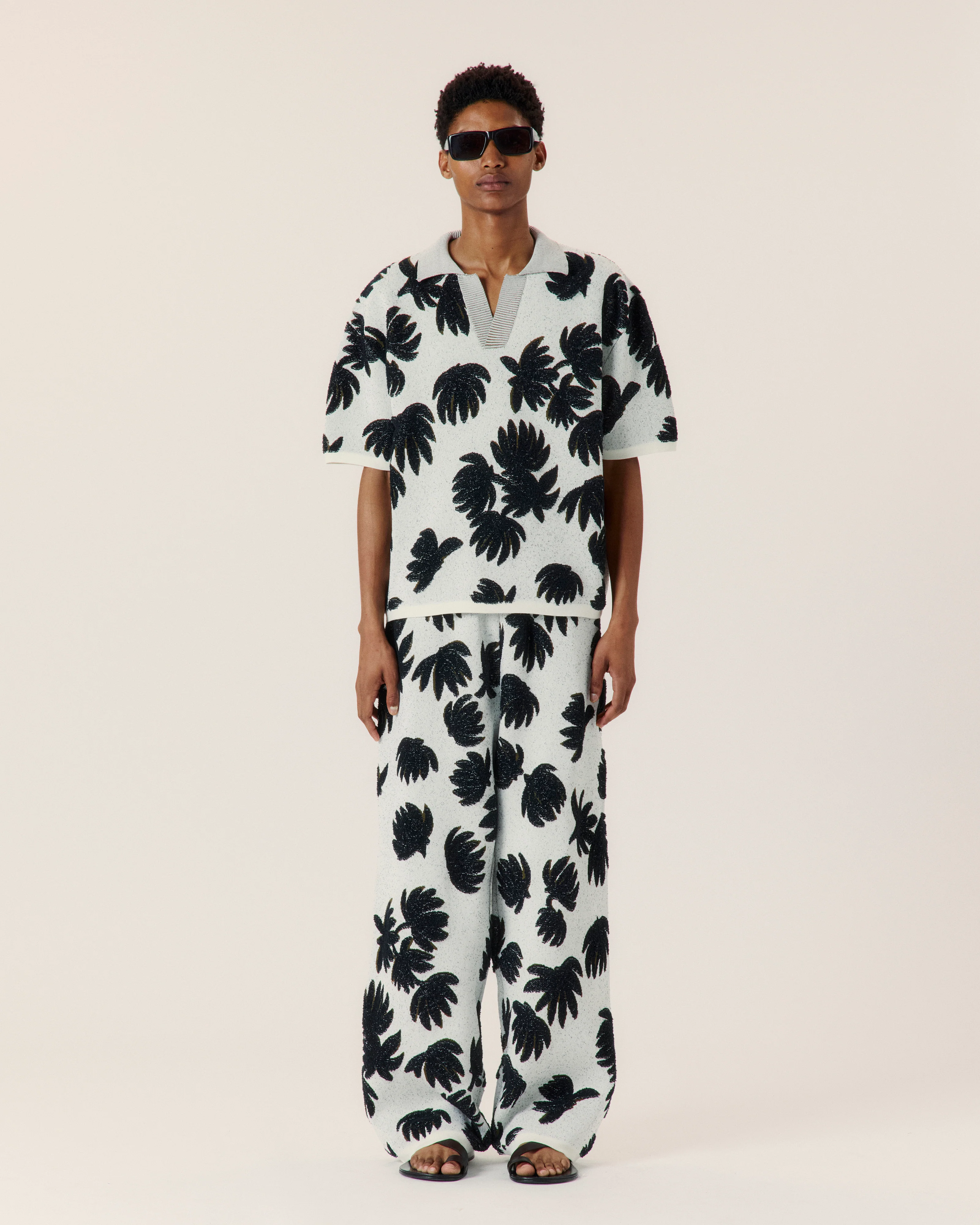 Palm Jacquard Polo - Image 3