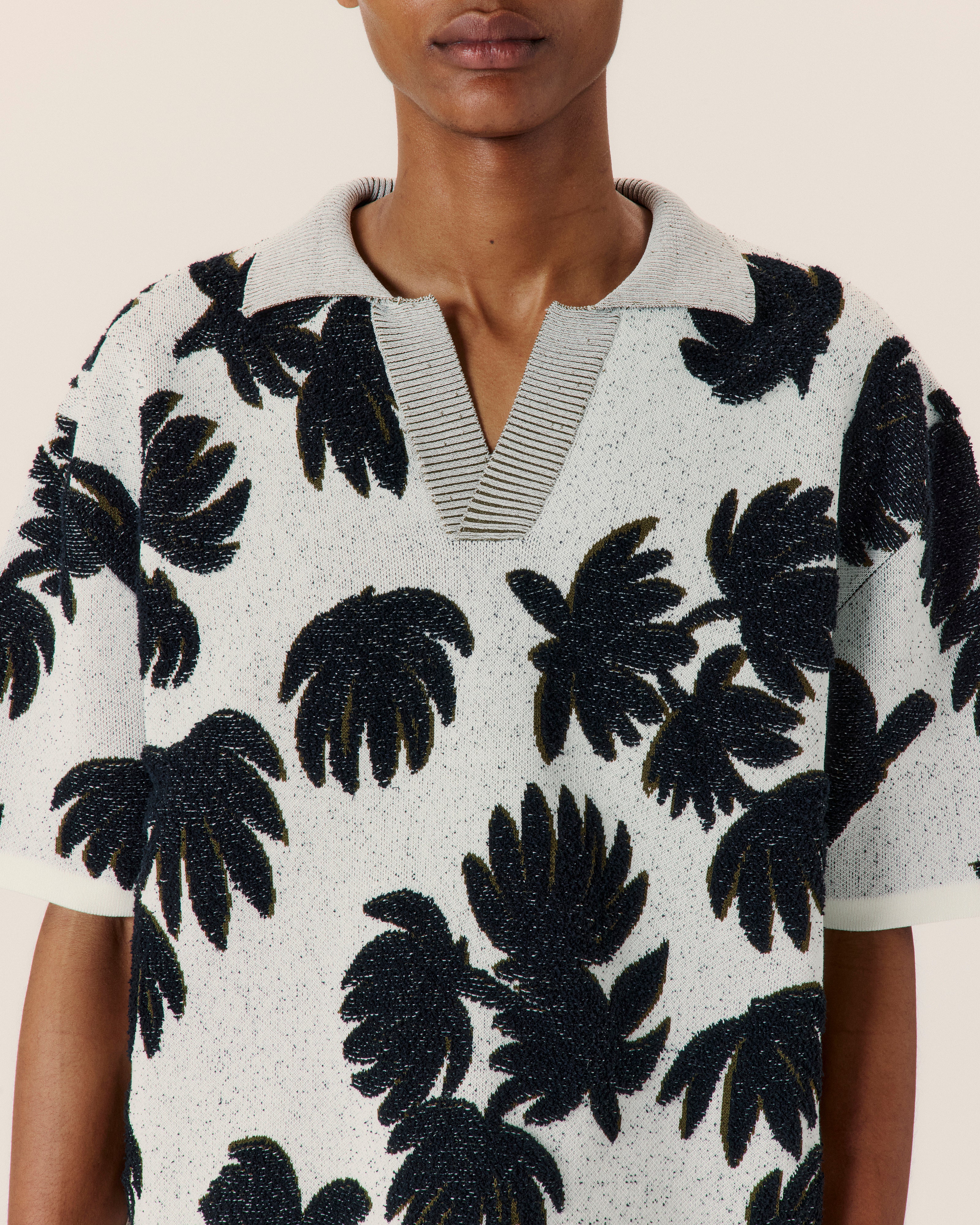 Palm Jacquard Polo - Image 5