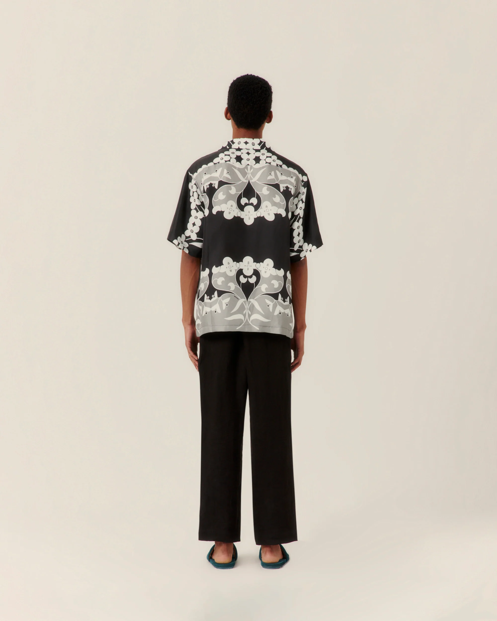 Paradise Floral Silk Camp Collar Shirt - Image 2
