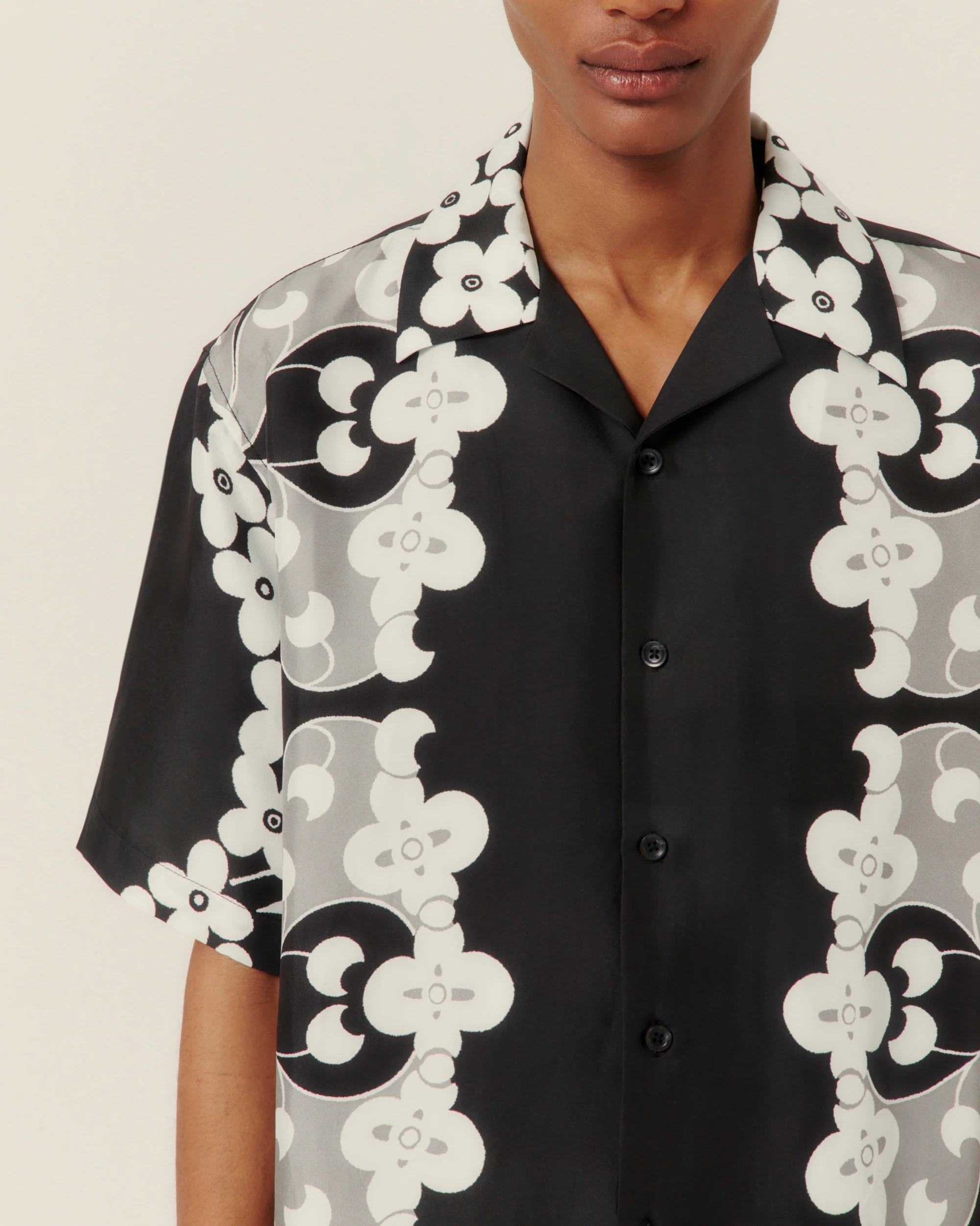 Paradise Floral Silk Camp Collar Shirt - Image 3