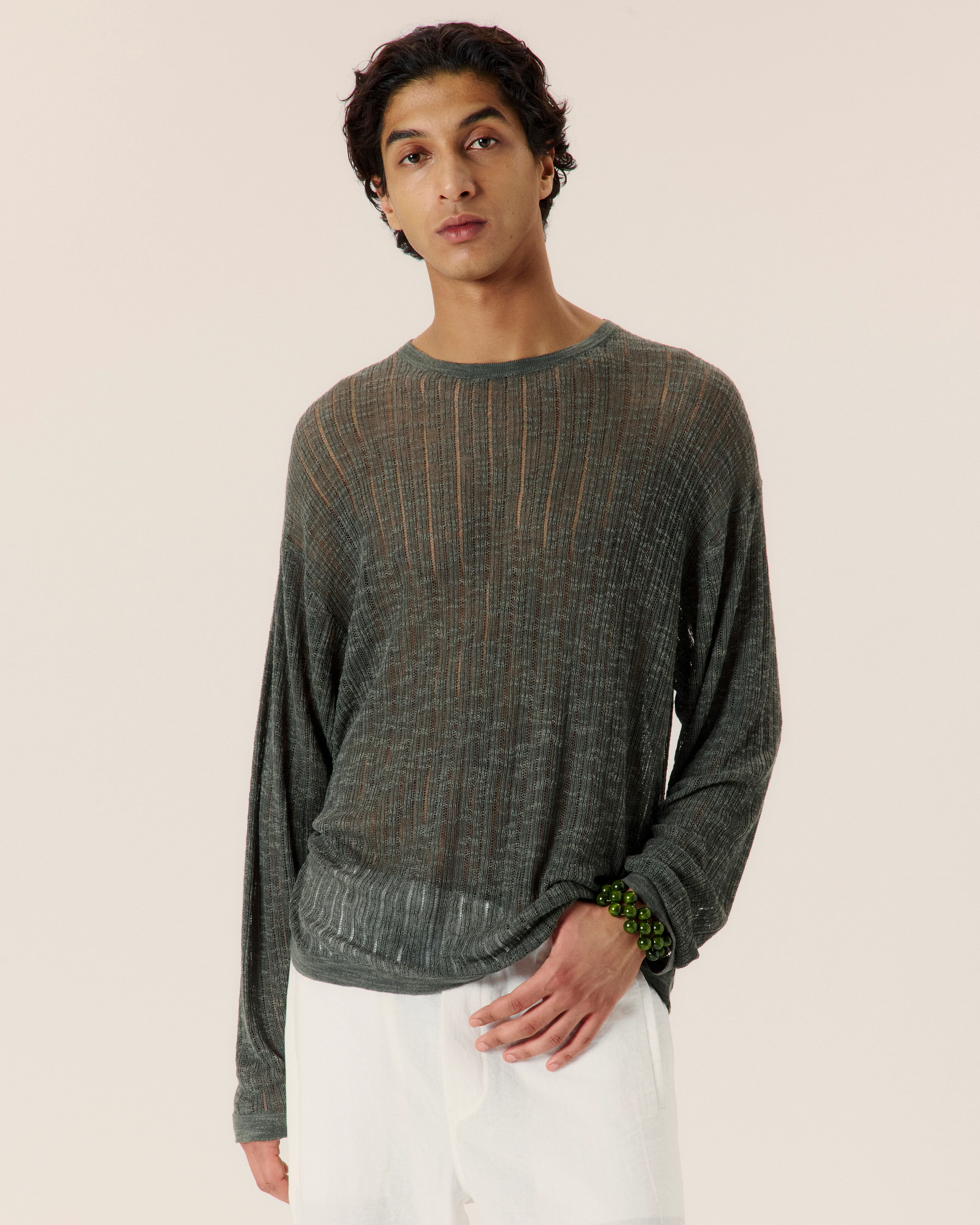 Pointelle Knit Sweater