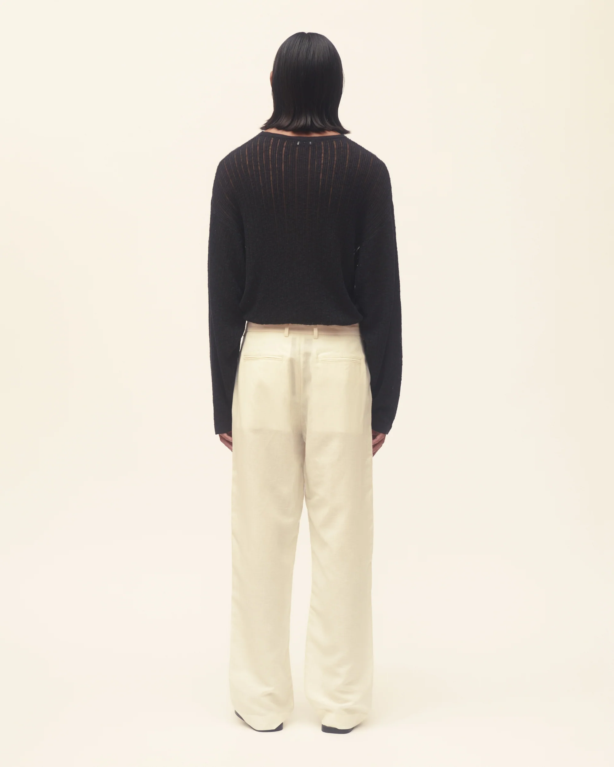 Pointelle Knit Sweater - Image 6
