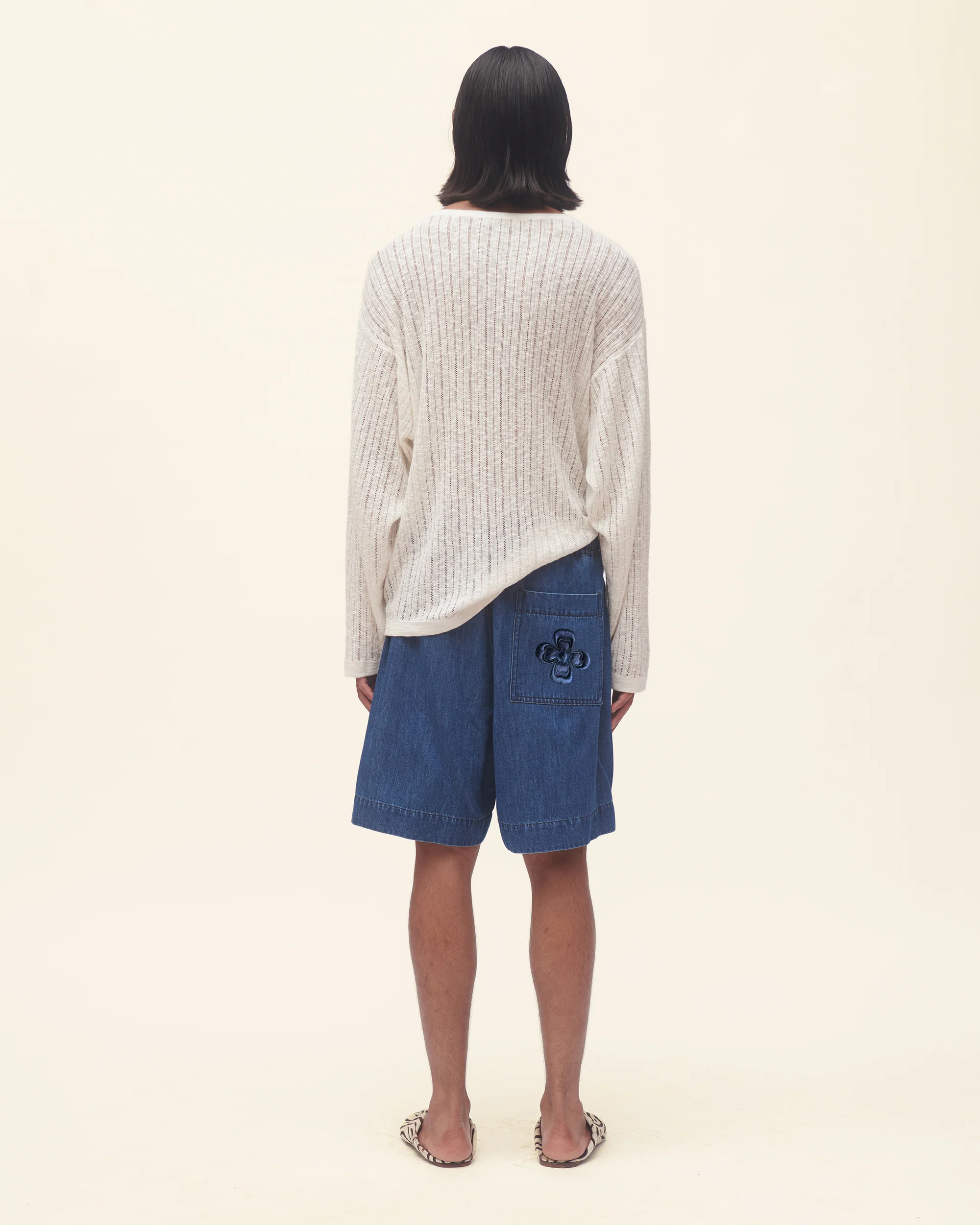 Pointelle Knit Sweater - Image 3