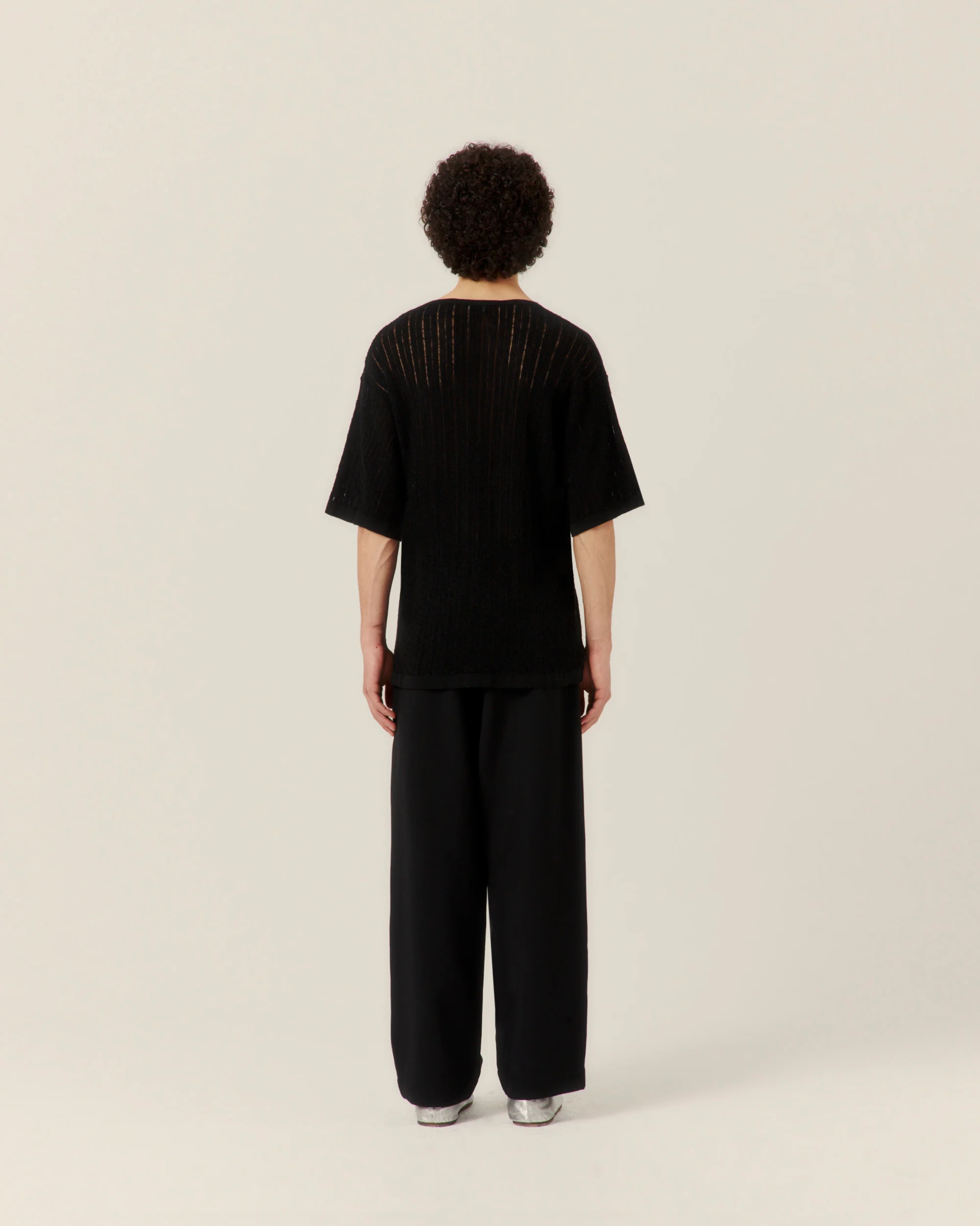 Pointelle Knit T-Shirt - Image 4