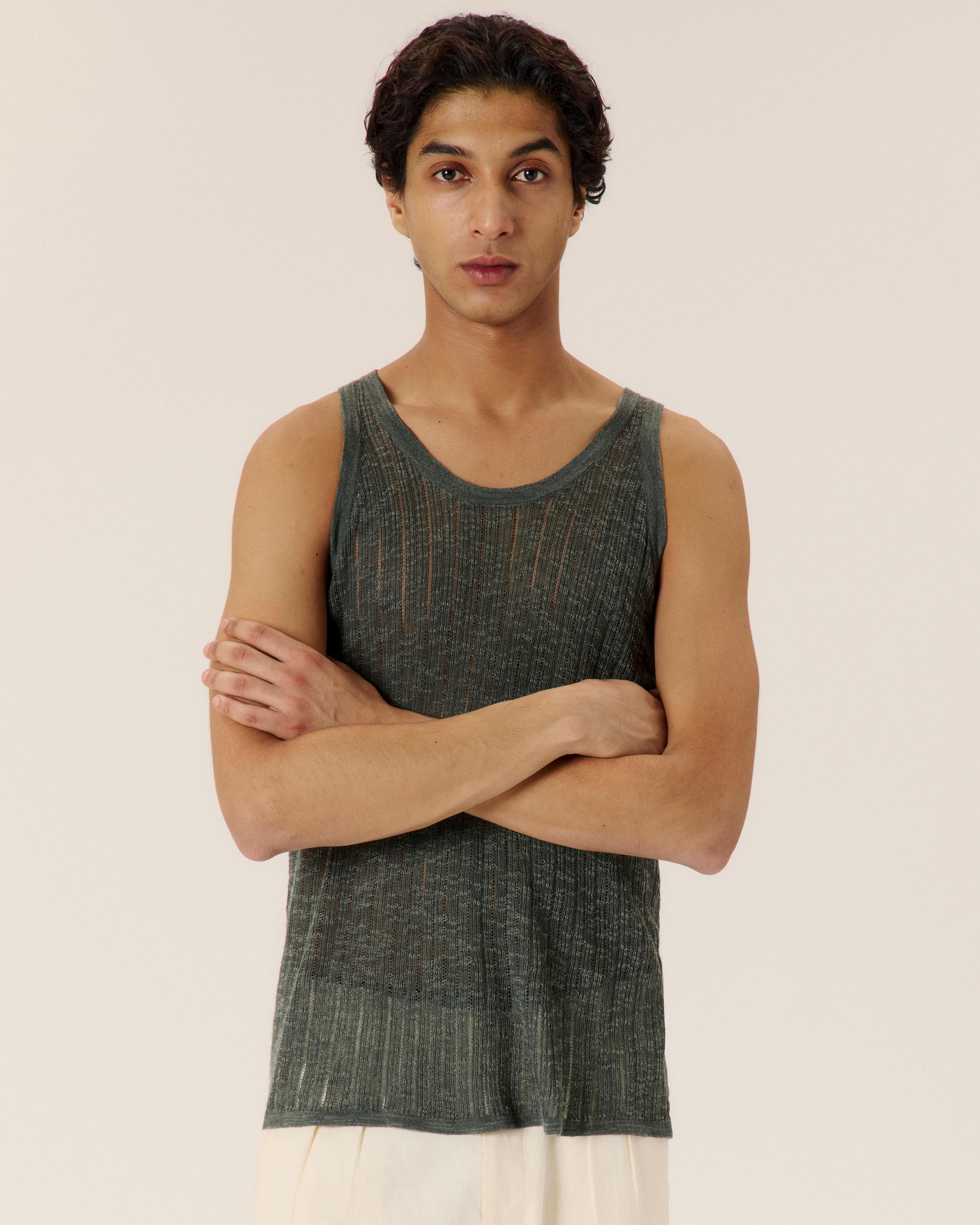 Pointelle Knit Tank - Image 3