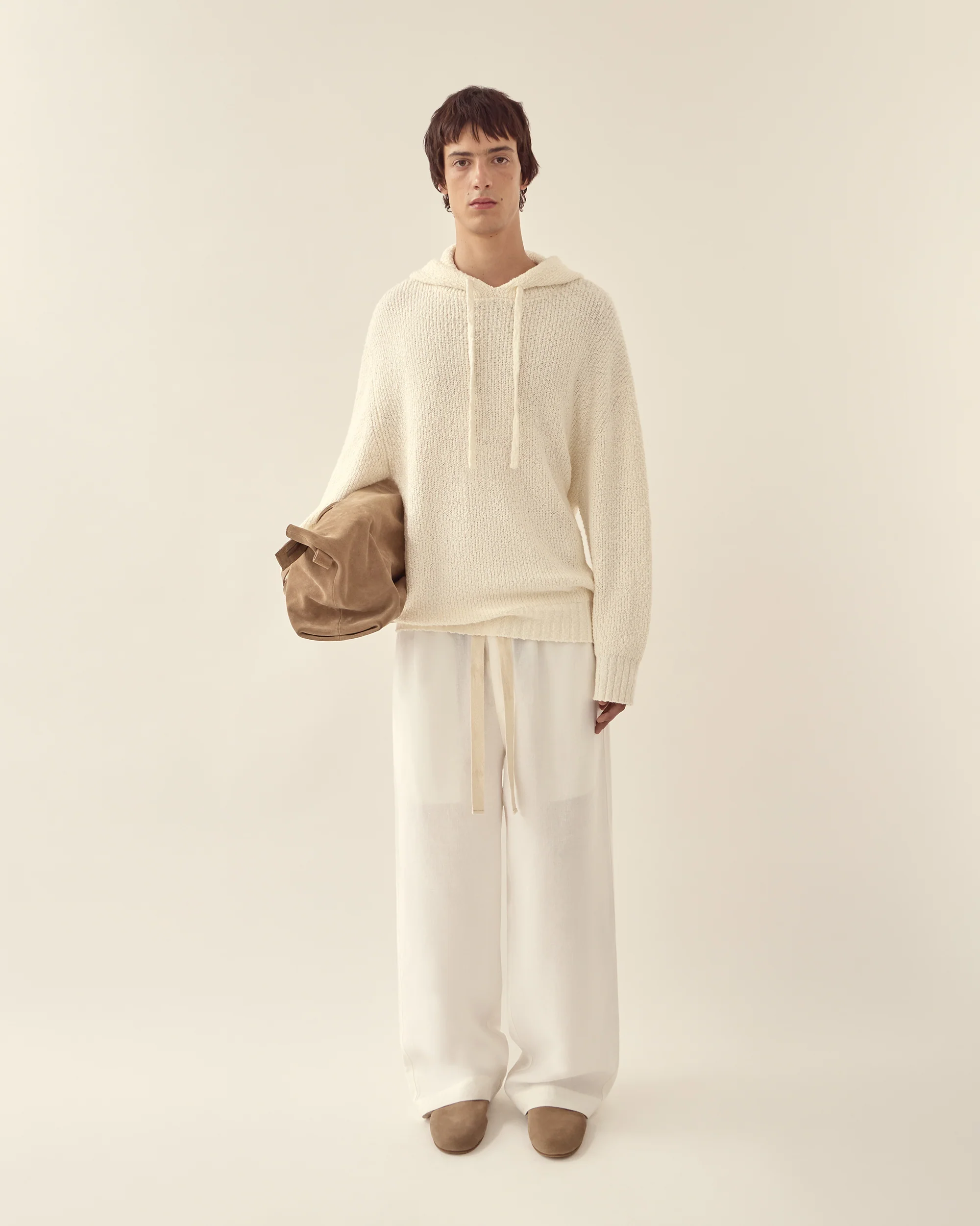 Relaxed Knit Hoodie - Image 4