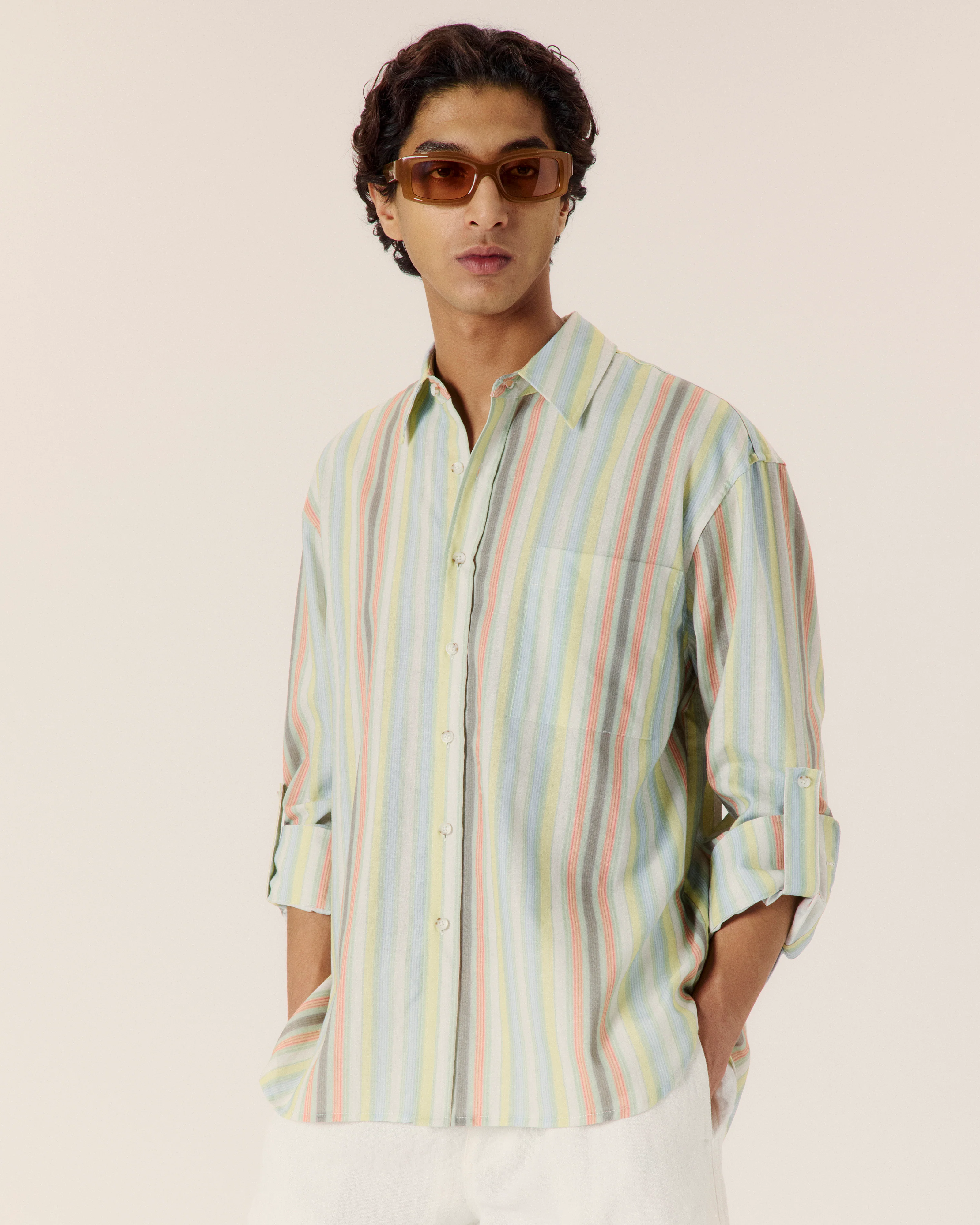 Sereno Stripe Button Up Shirt