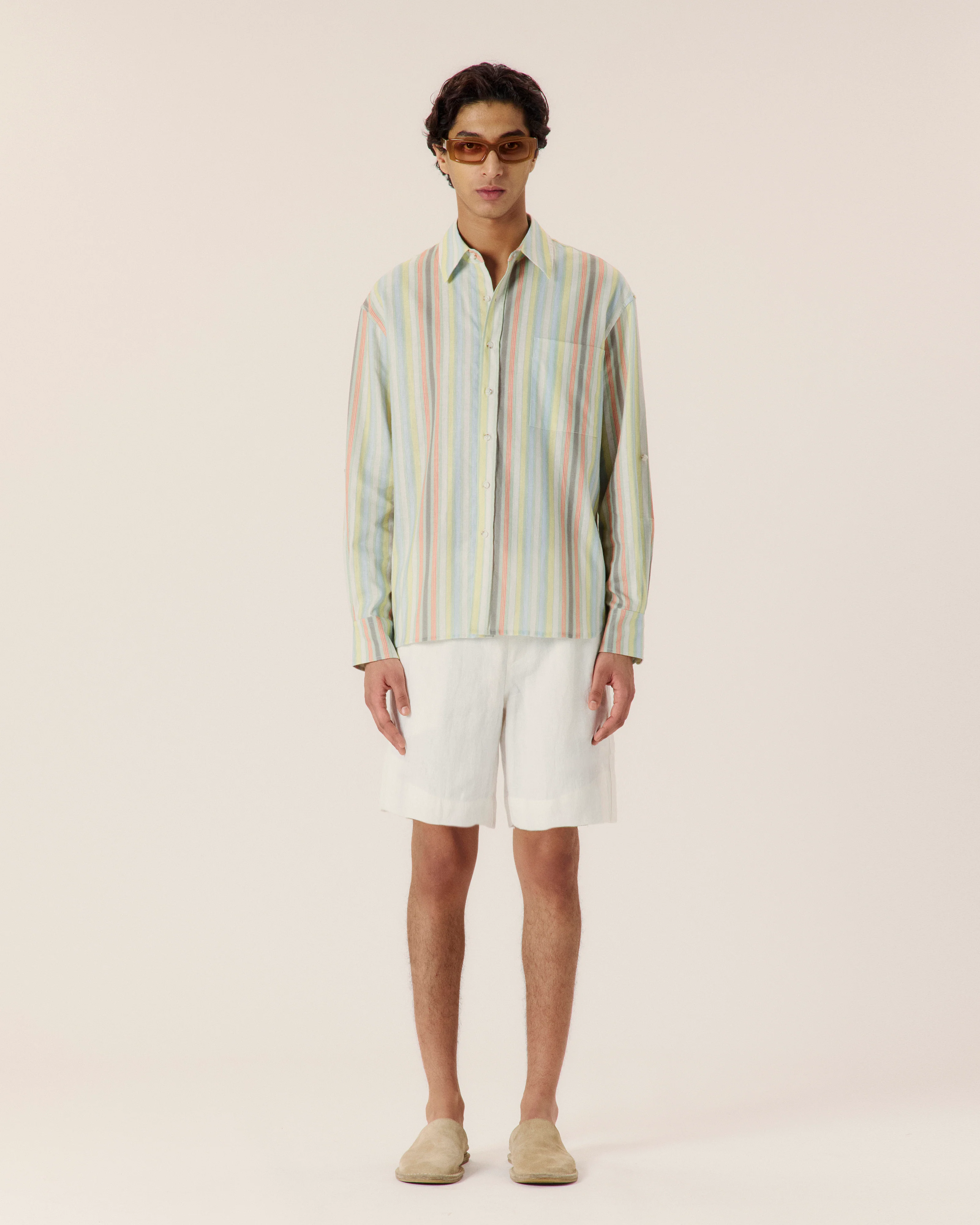 Sereno Stripe Button Up Shirt - Image 2