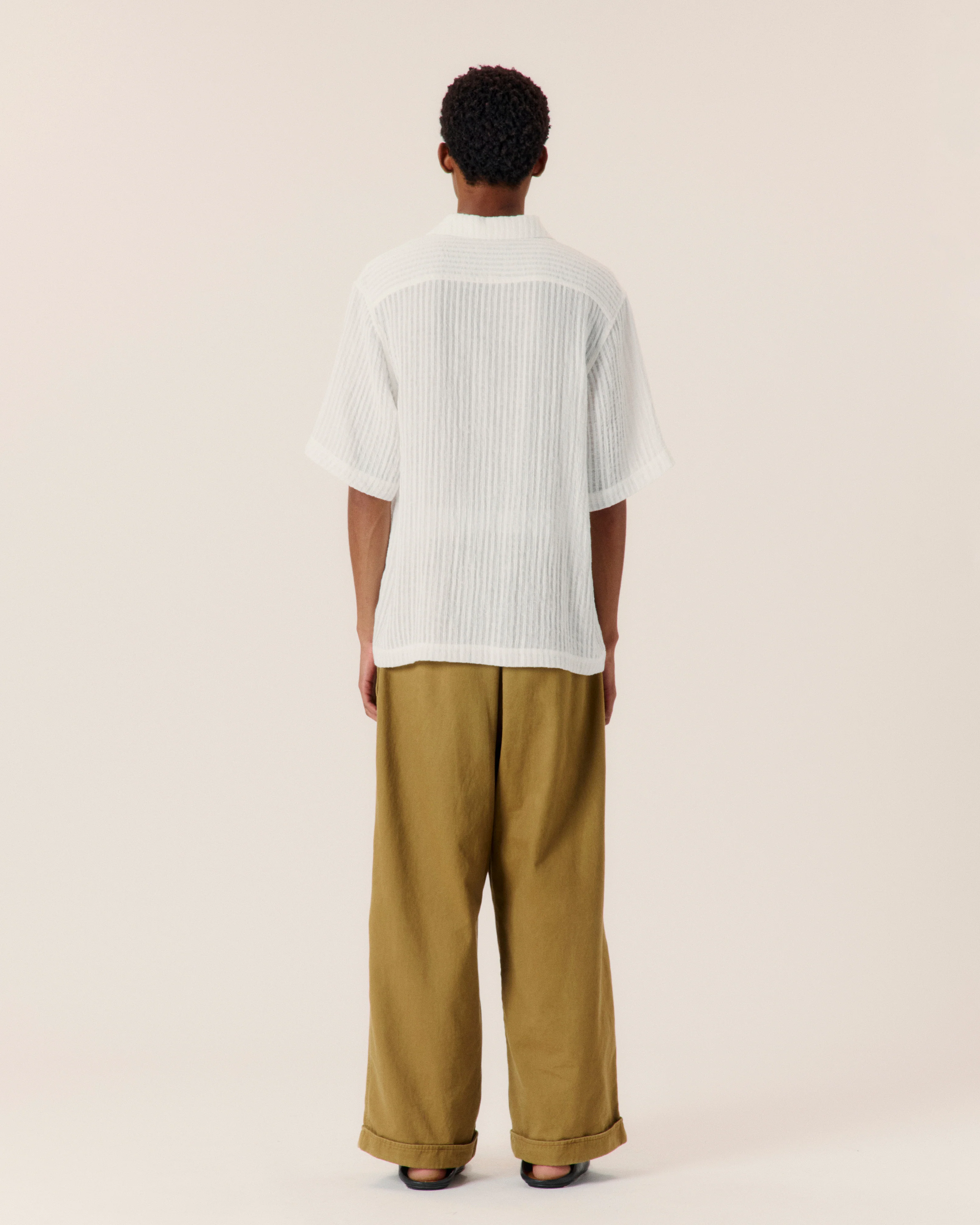 Sheer Stripe Classic Shirt - Image 2