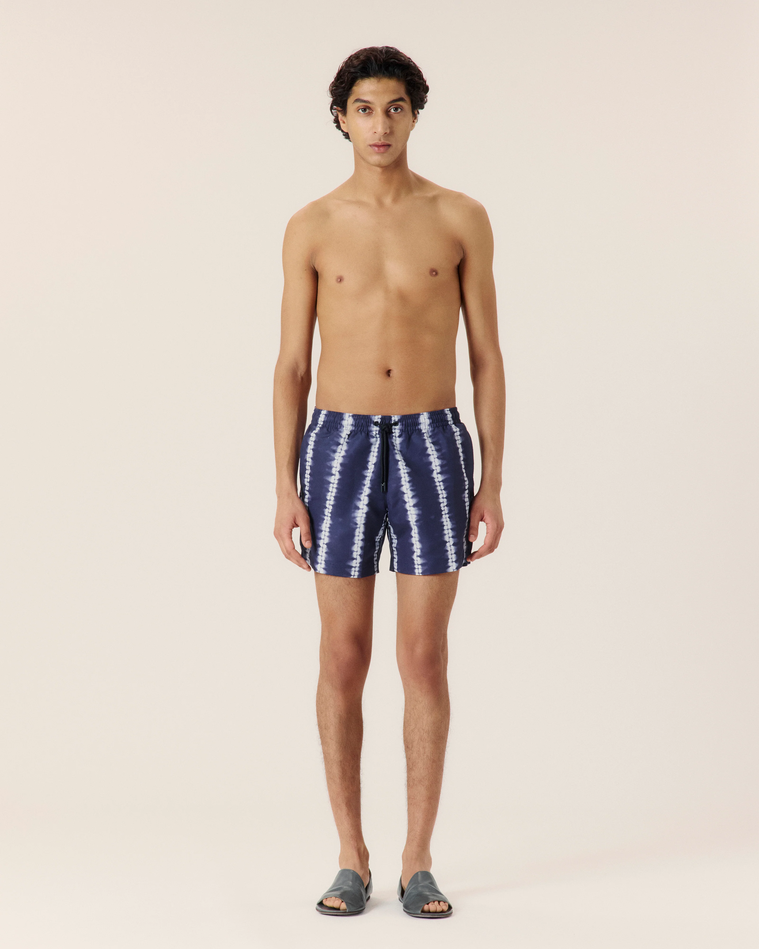 Shibori Stripe Classic Swim Short