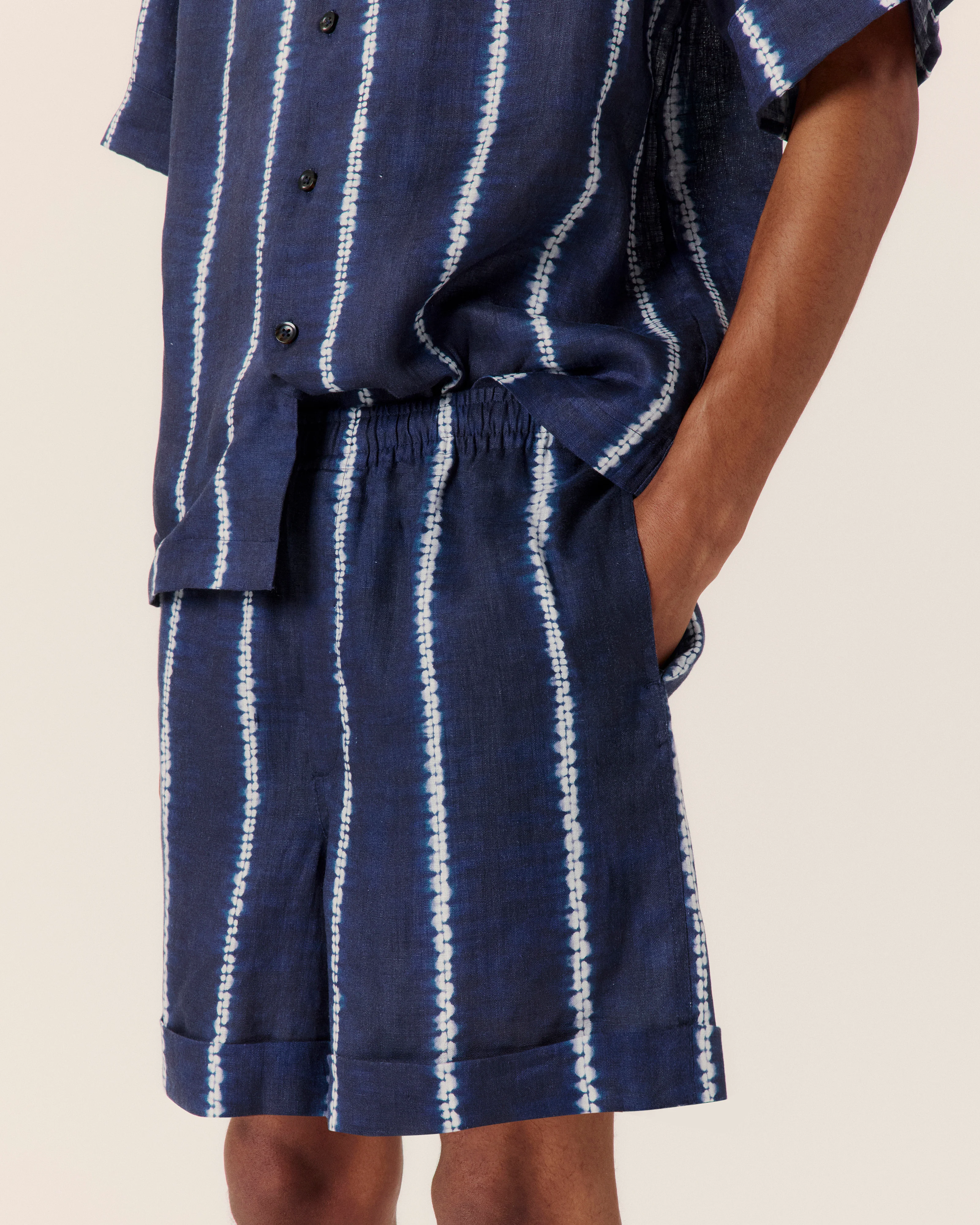 Shibori Stripe Short - Image 3