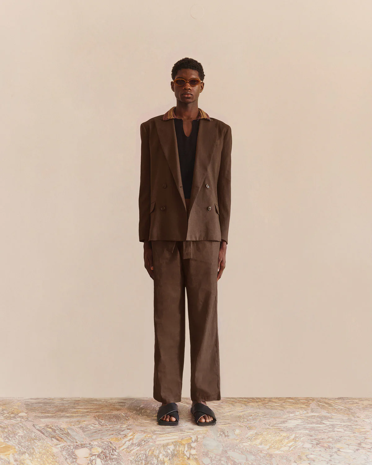 Tailored Trousers Chocolate - Image 4