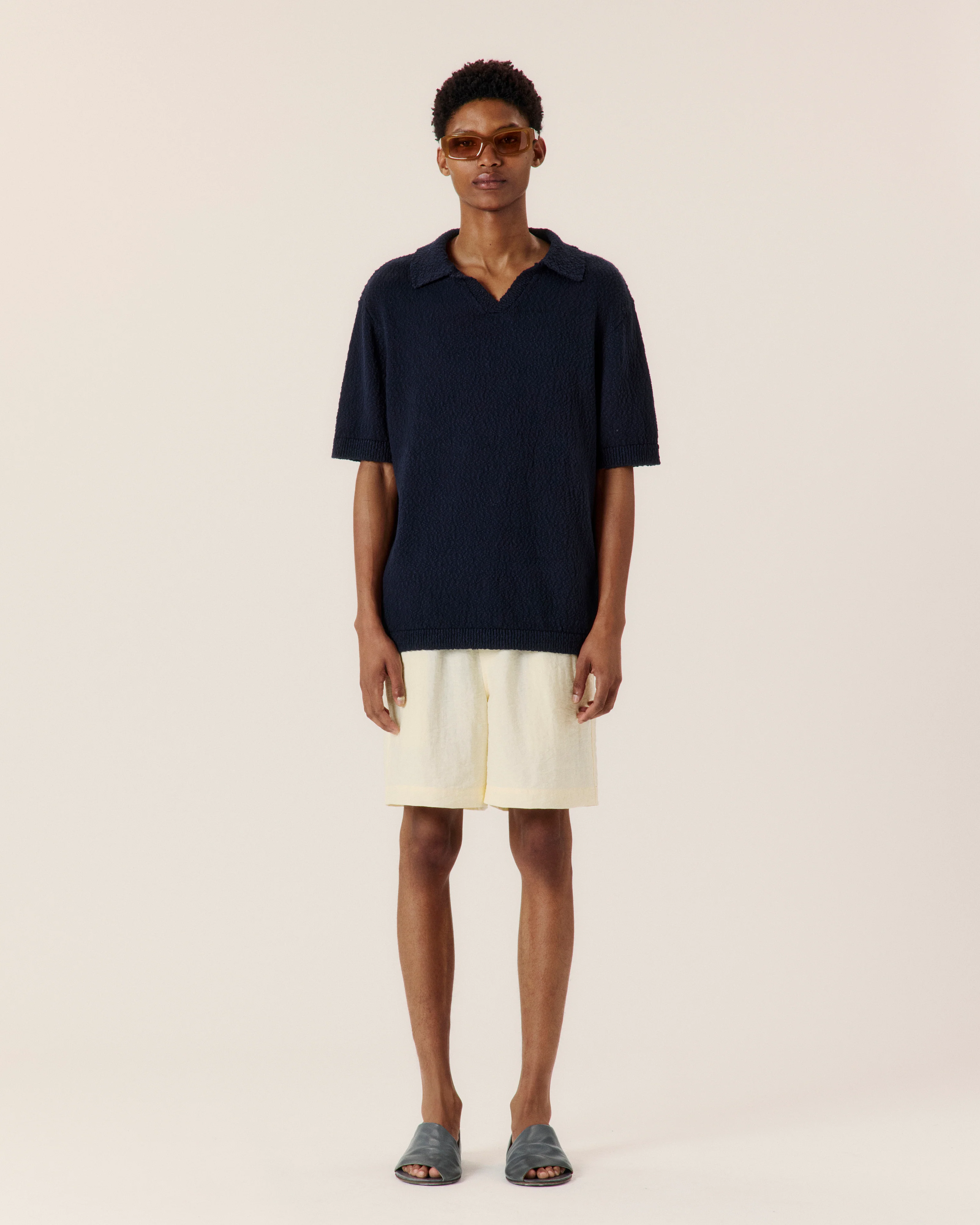 Textured Cotton Polo - Image 2