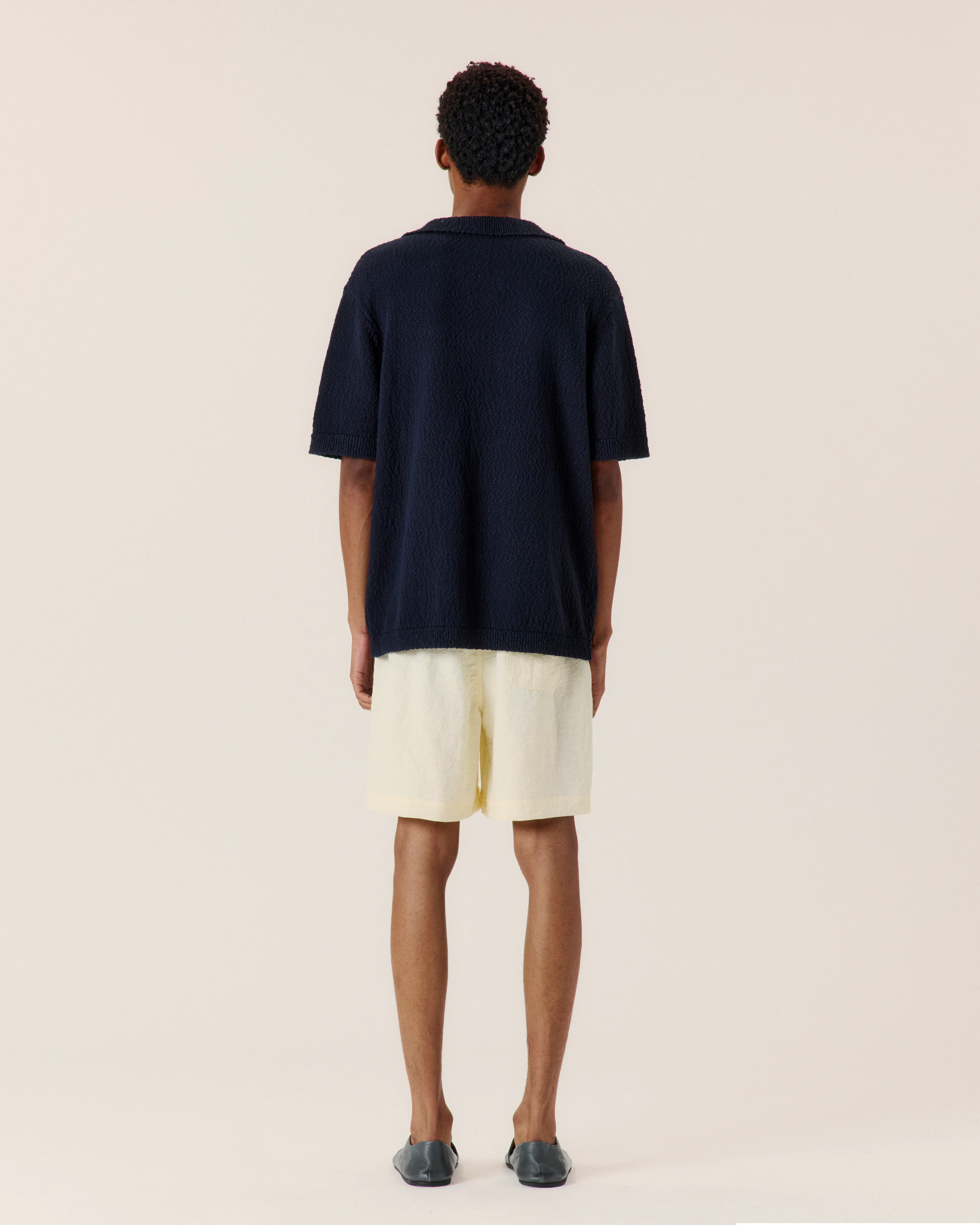 Textured Cotton Polo - Image 3