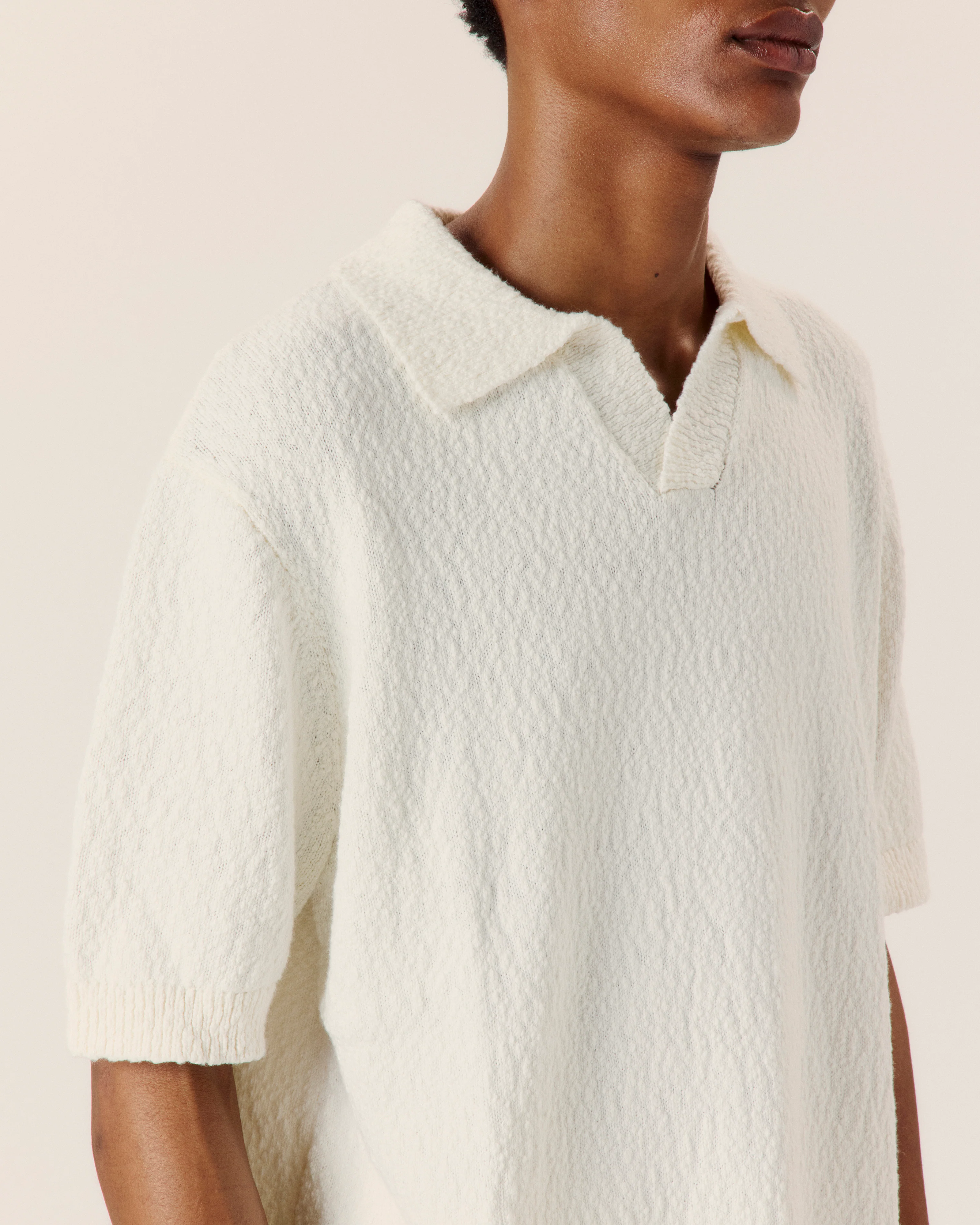 Textured Cotton Polo - Image 4