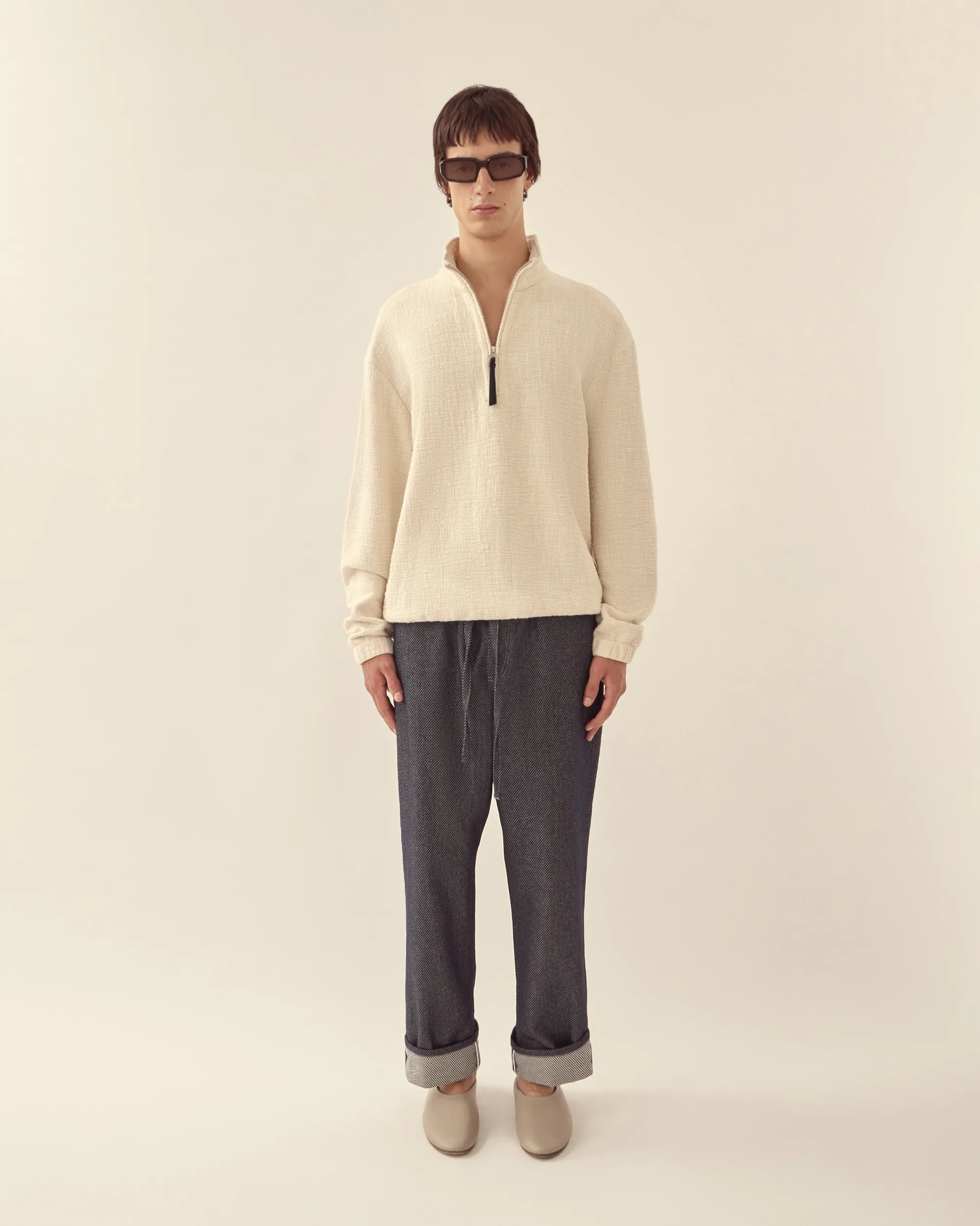 Textured Cotton Pullover - Image 3