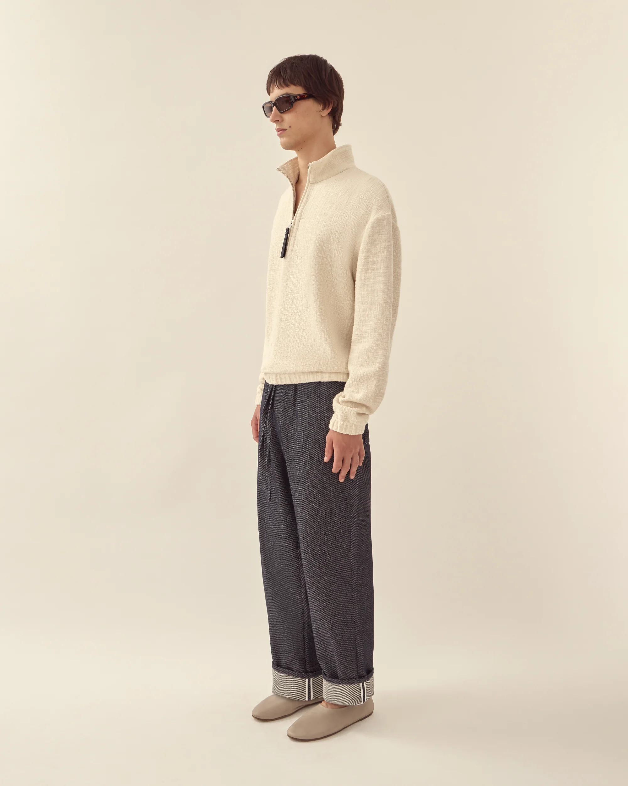 Textured Cotton Pullover - Image 4