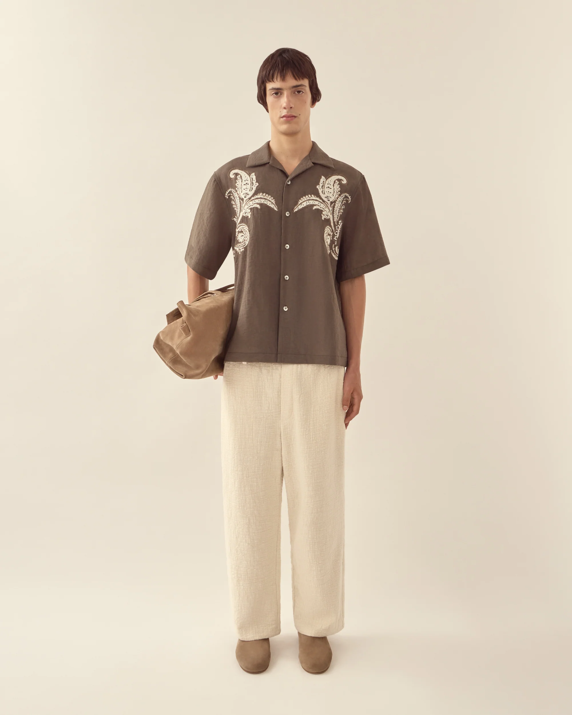 Textured Cotton Trouser - Image 2