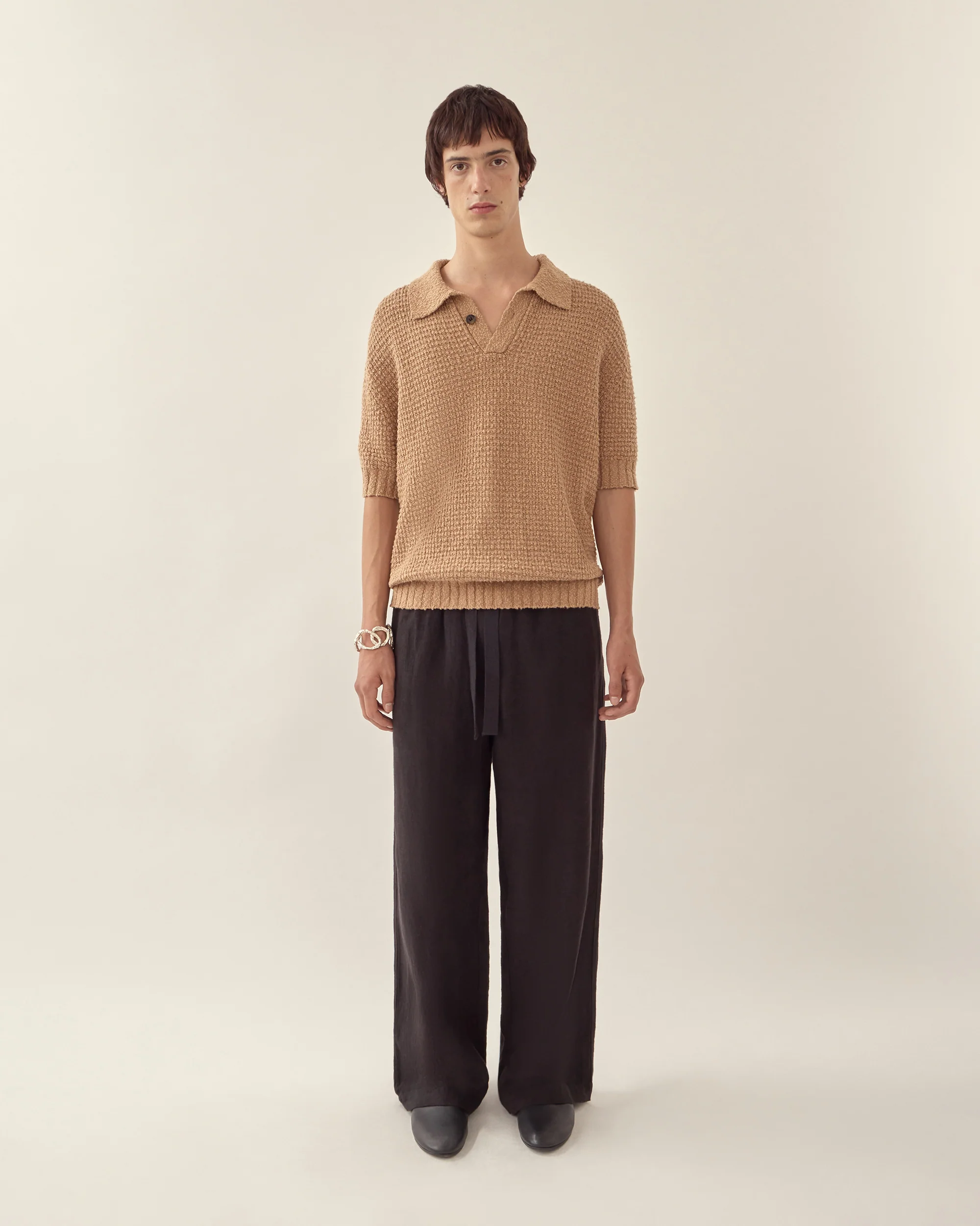 Wide Leg Linen Trousers - Image 8