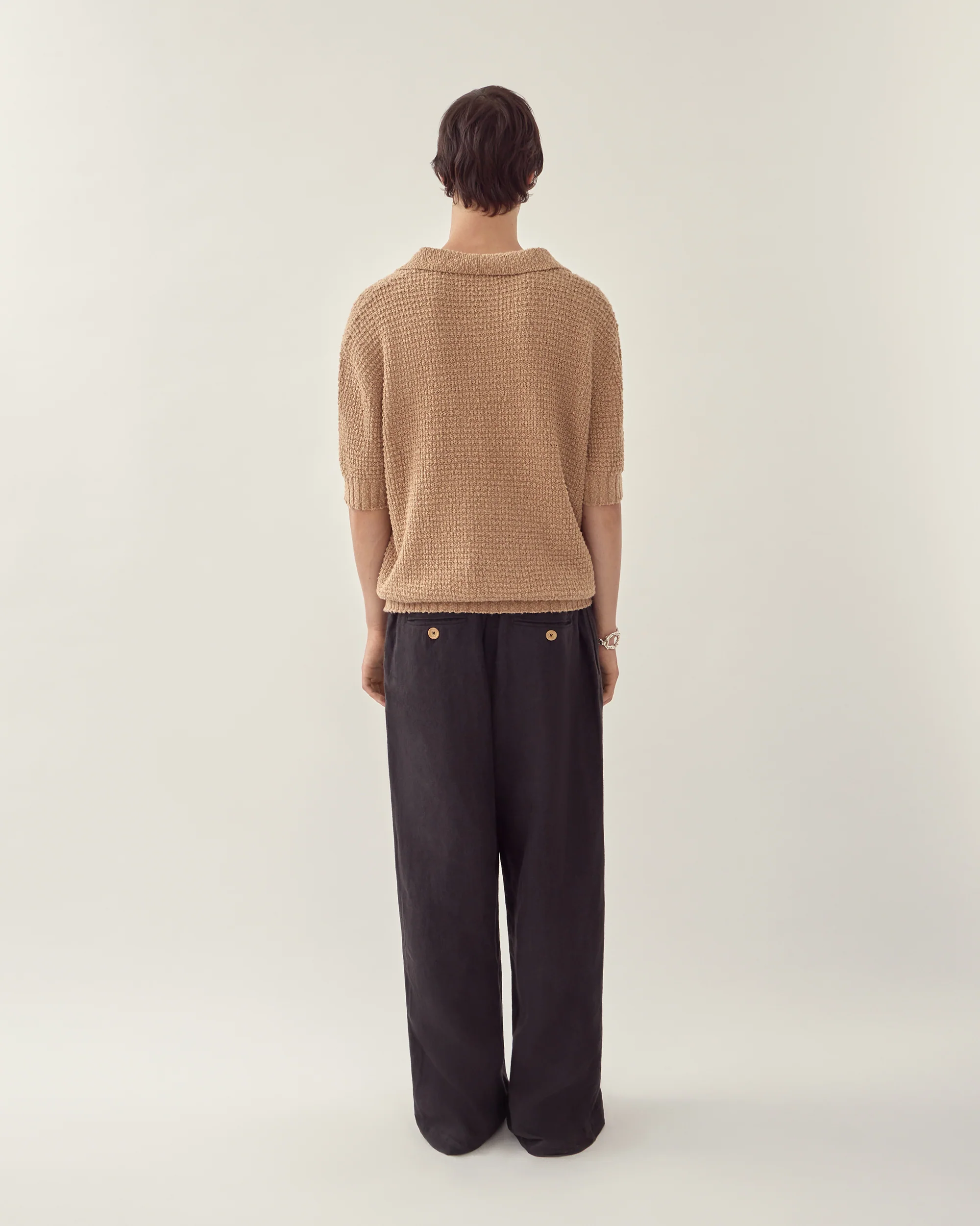 Wide Leg Linen Trousers - Image 9