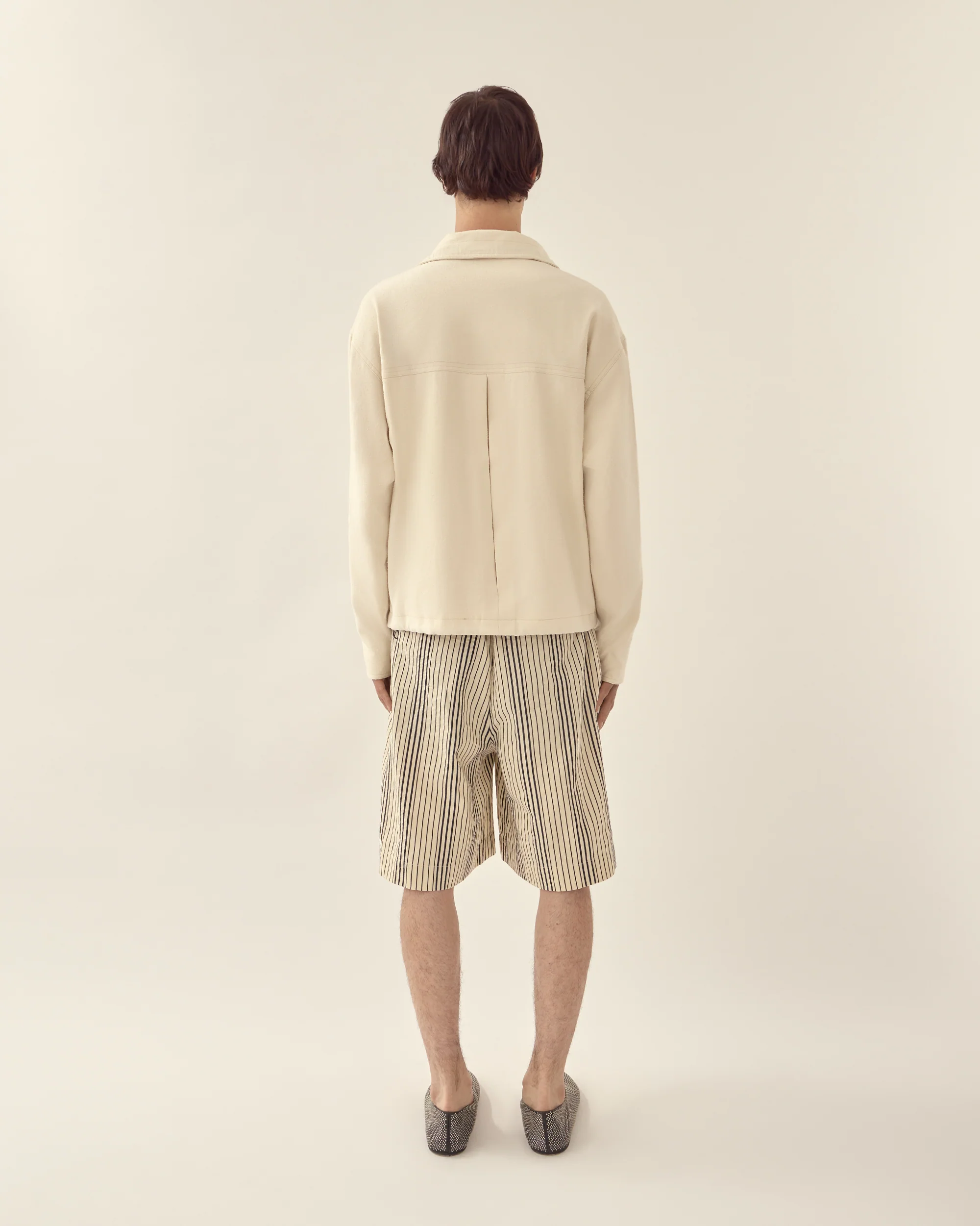 Textured Linen Rayon Blouson - Image 5