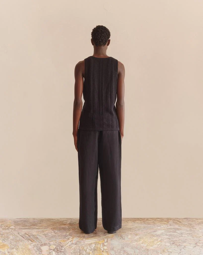 Wide Leg Linen Trousers - Image 5