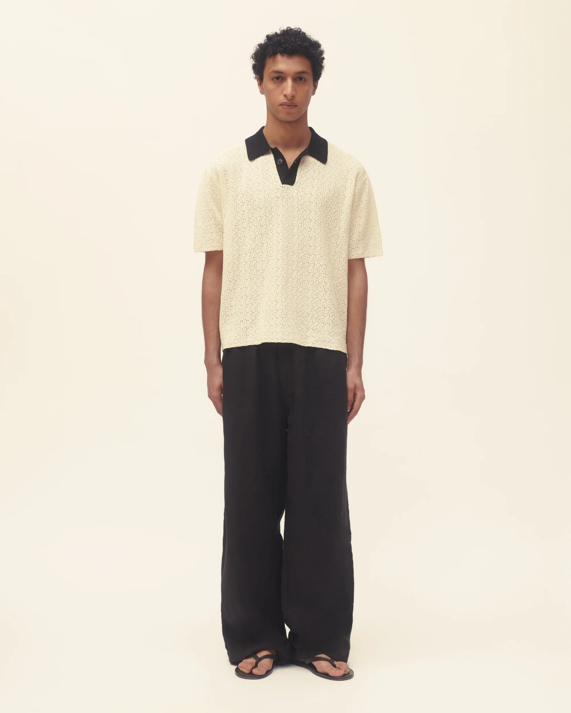 Wide Leg Linen Trousers - Image 6