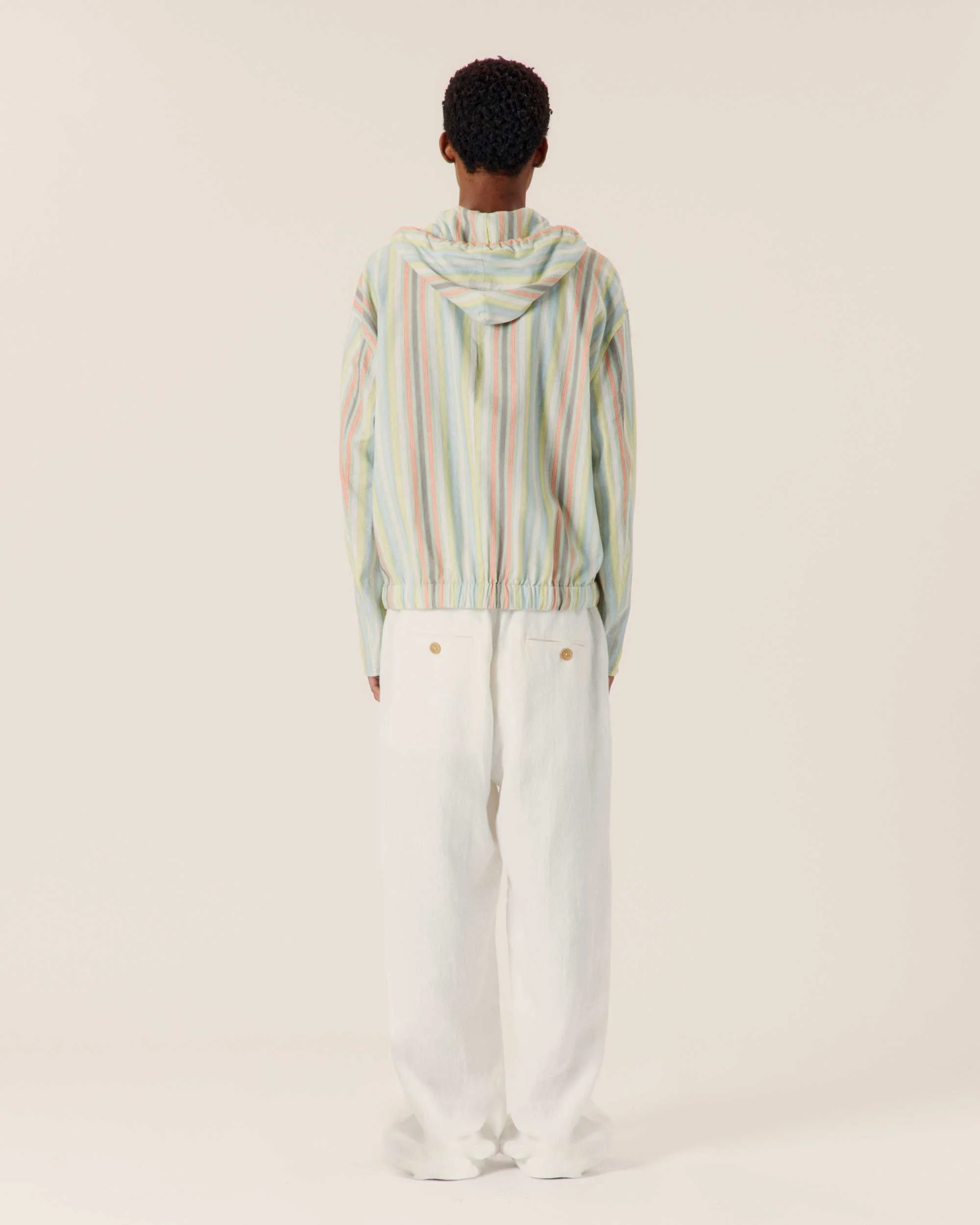 Wide Leg Linen Trousers - Image 4