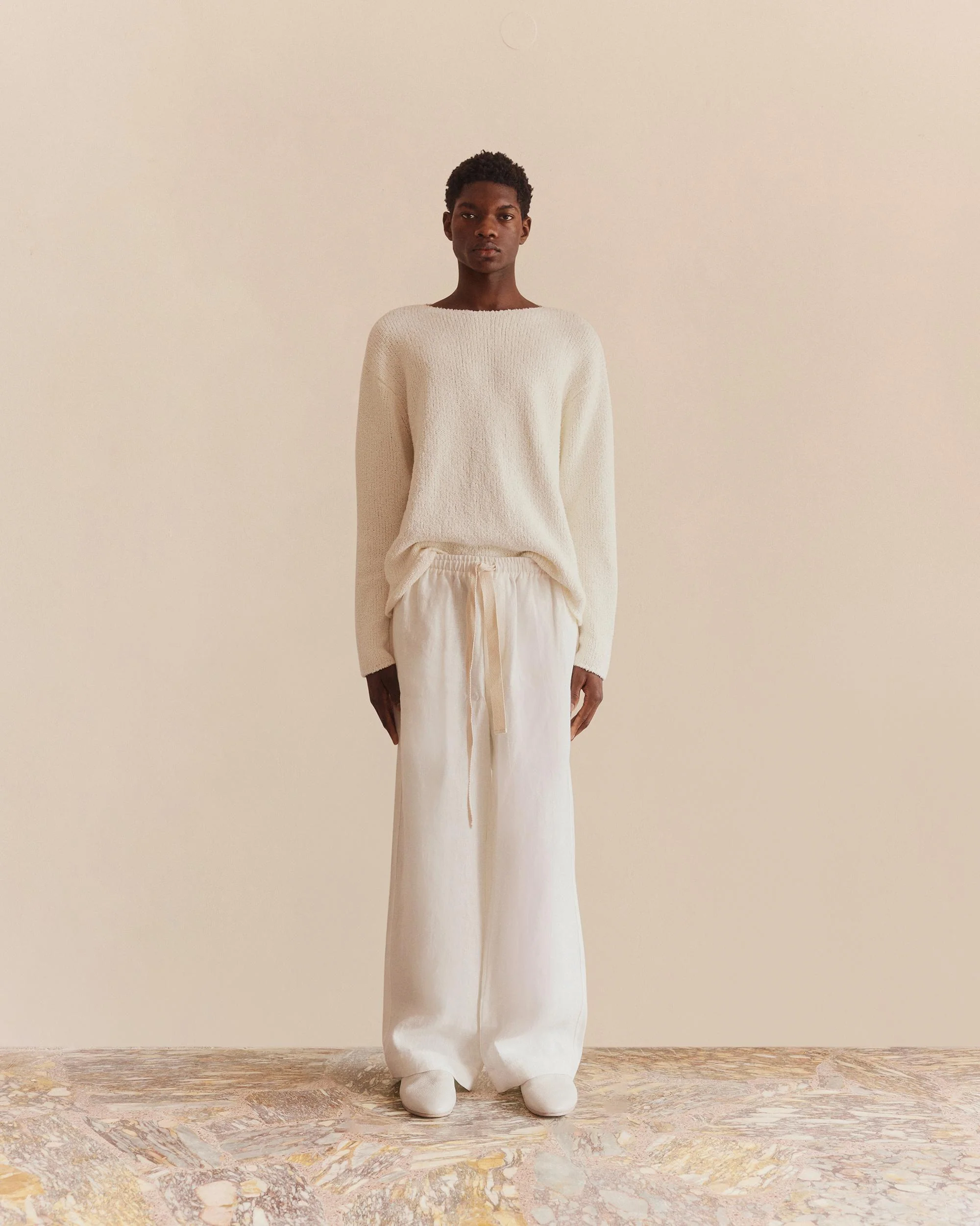 Wide Leg Linen Trousers - Image 7